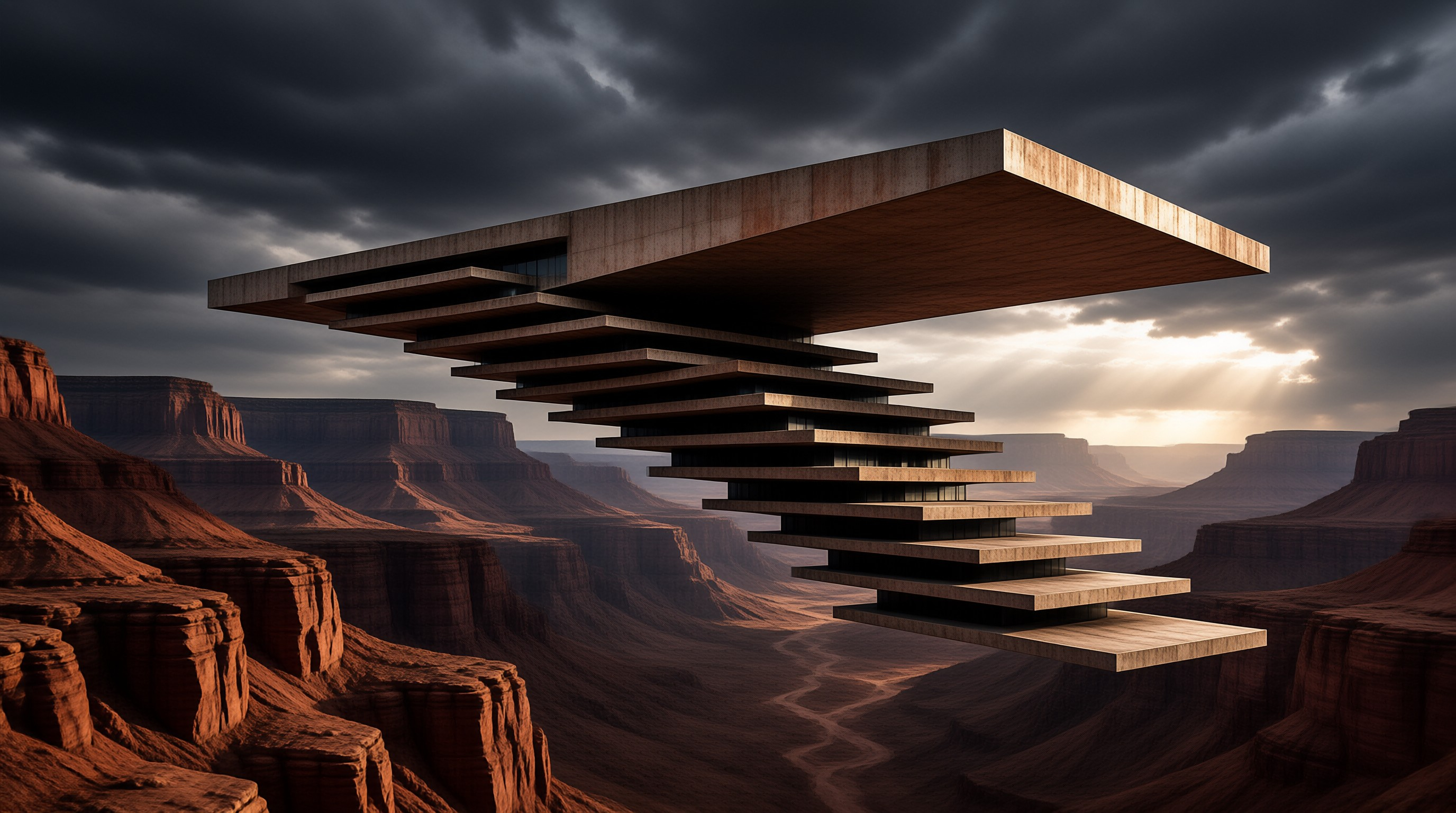 Floating Structure in Desert