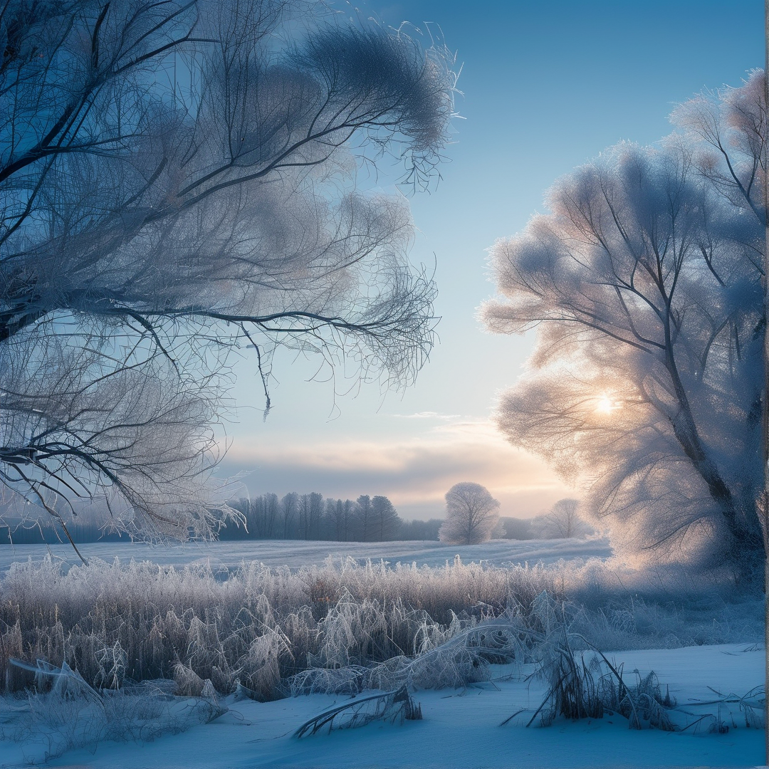 Winter Frost Landscape