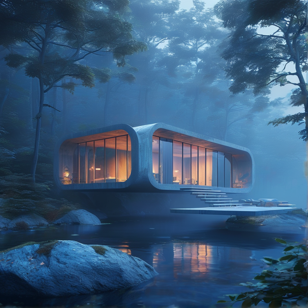Futuristic Forest House