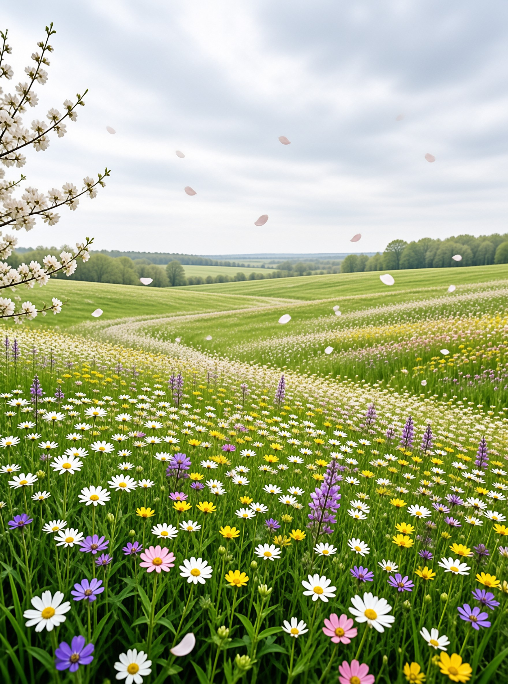 Spring Wildflower Field