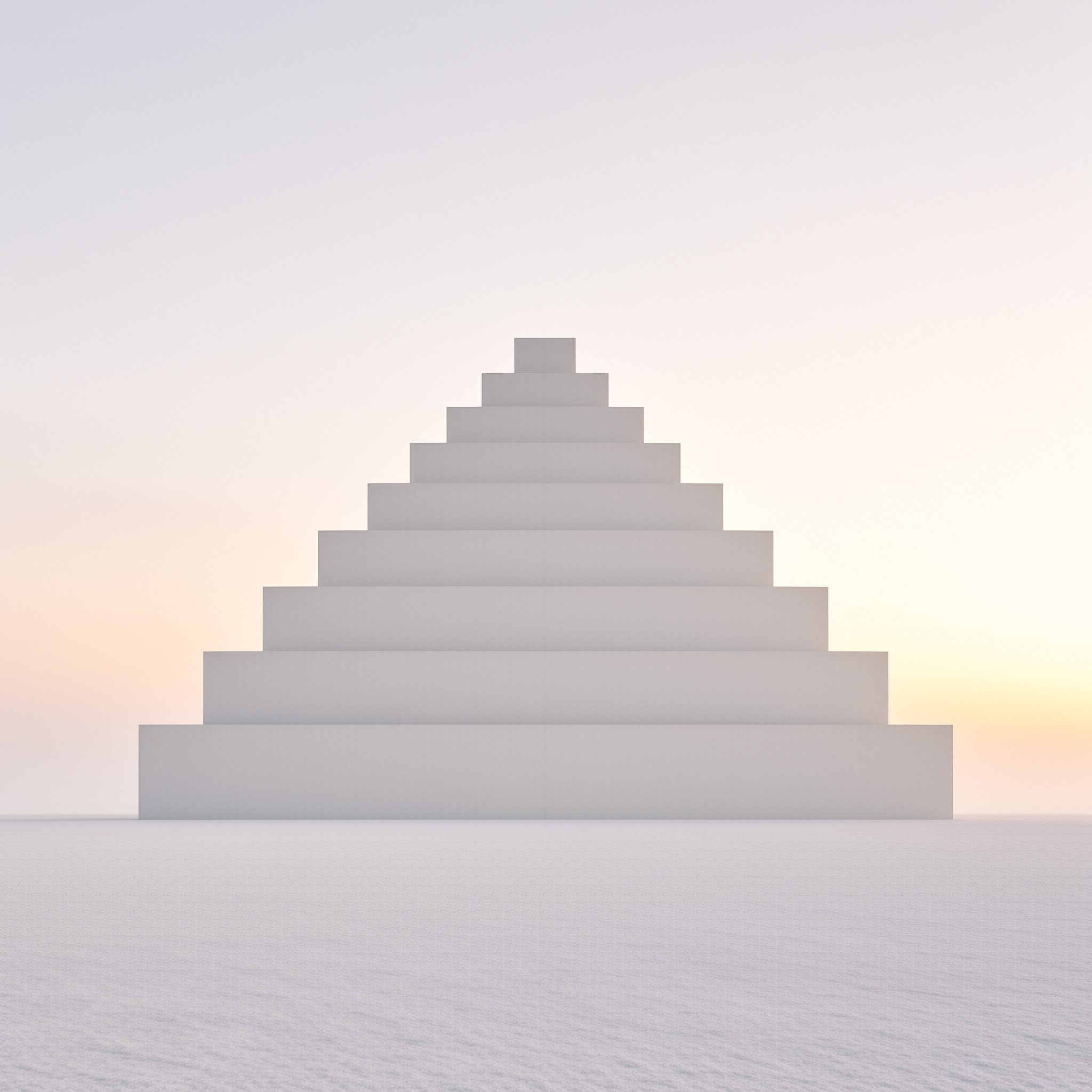 Minimalist Stepped Pyramid