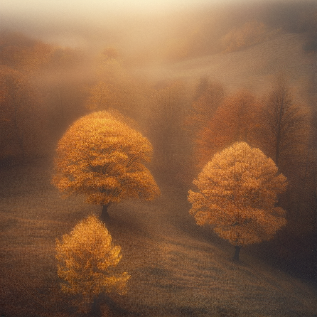 Misty Golden Forest