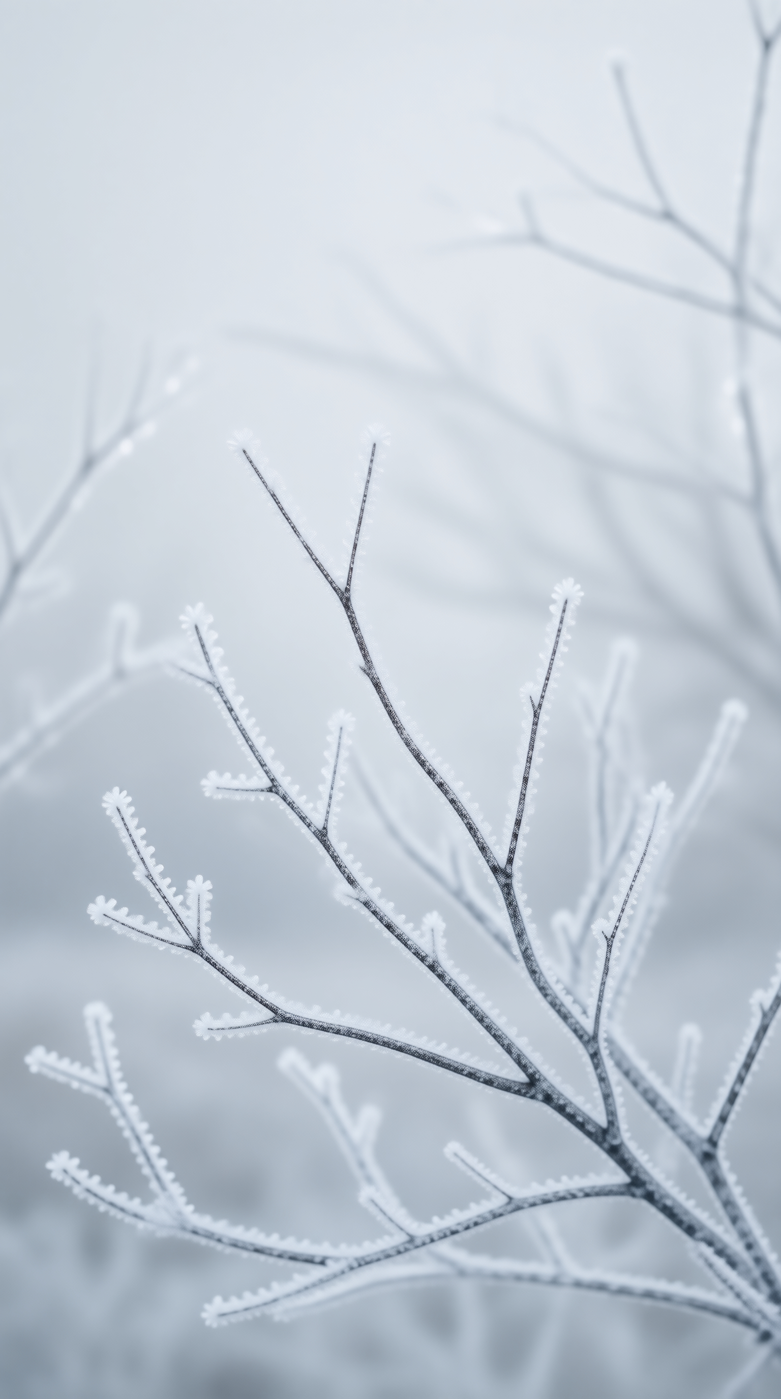 Frost Covered Tree Branches