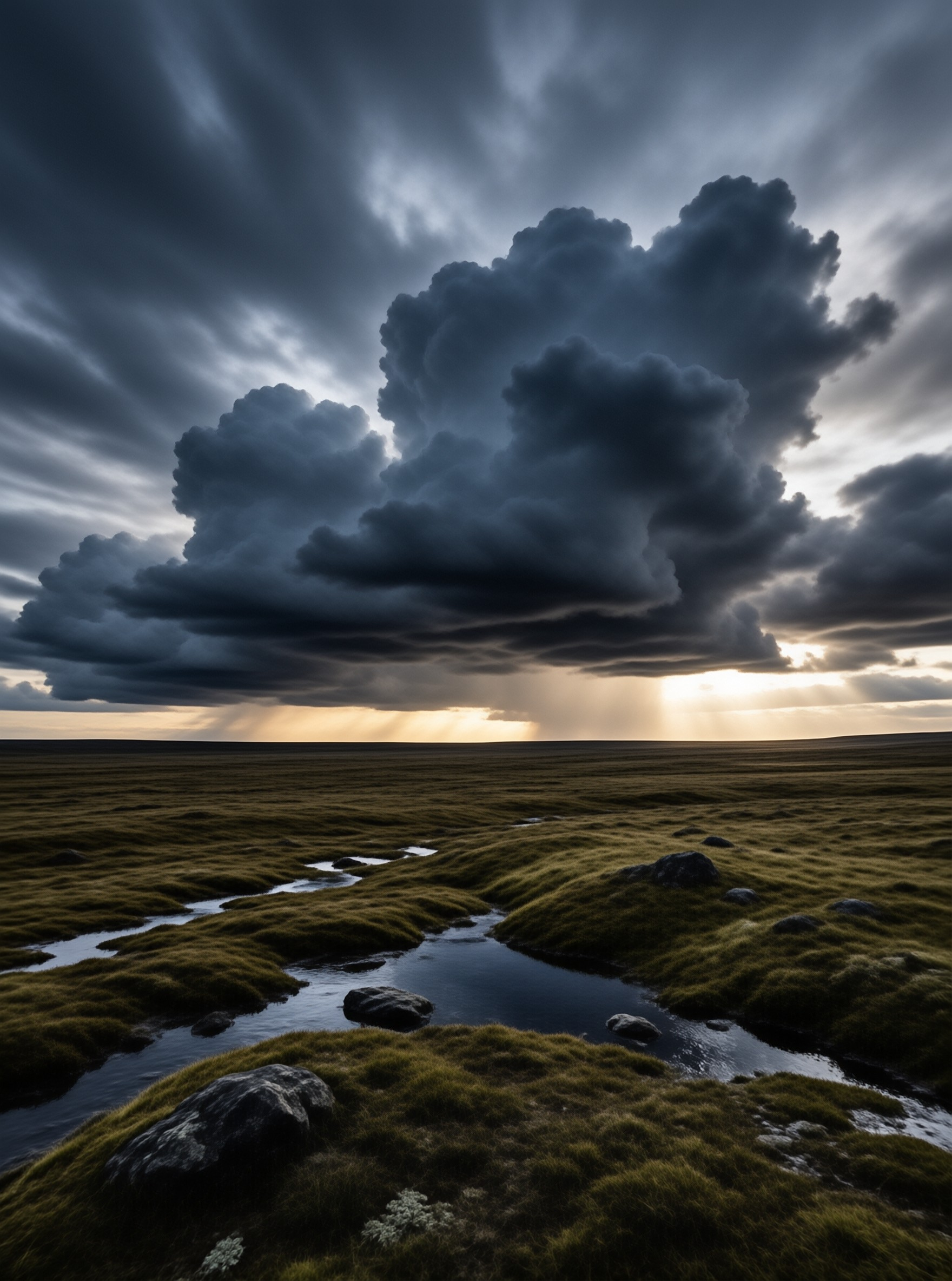 Dramatic Sky Over Plain