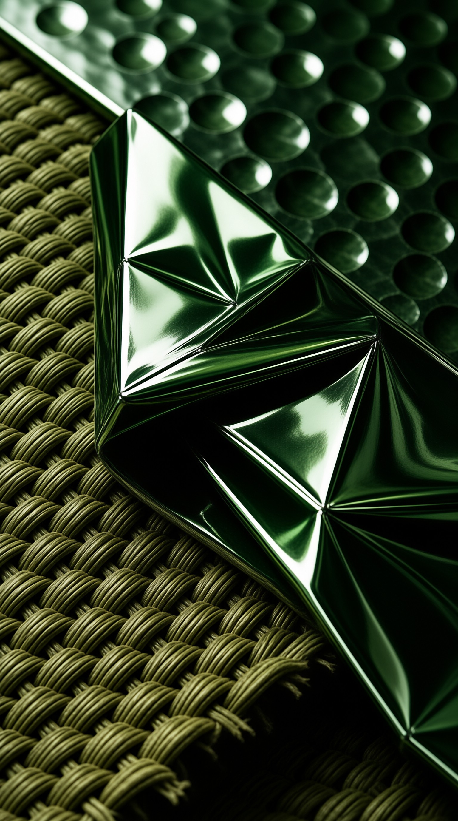 Green Geometric Abstract