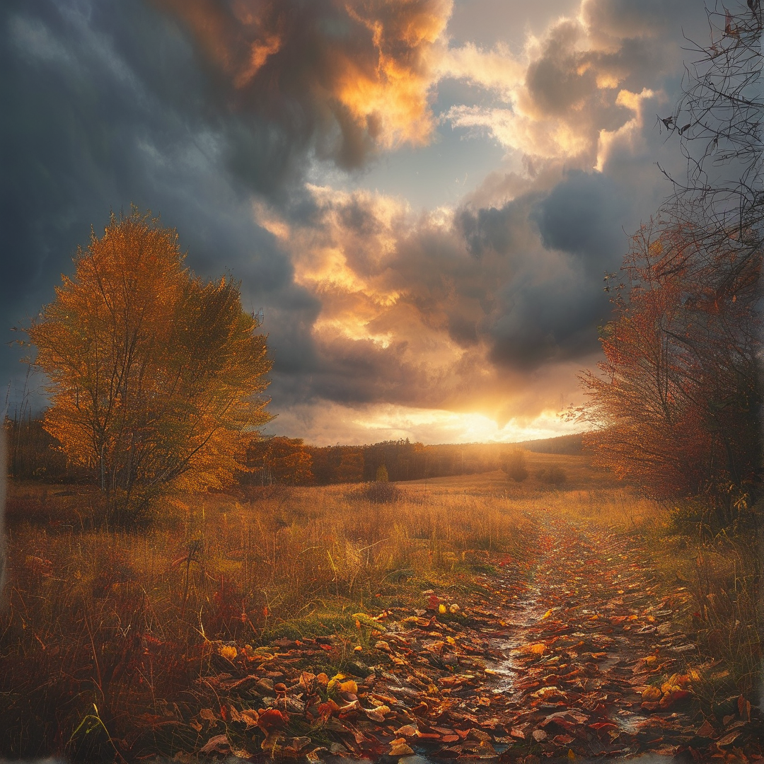 Dramatic Autumn Sunset