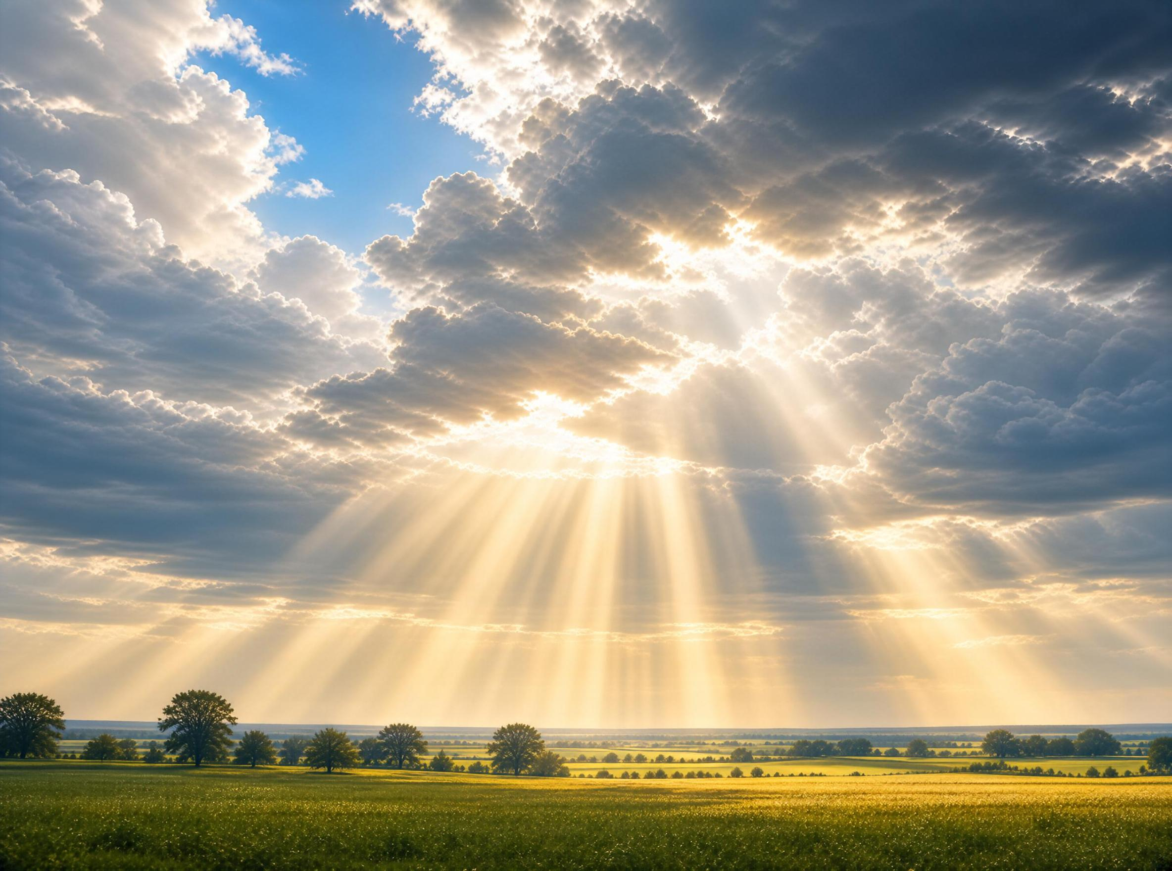 Sunlight Over the Field