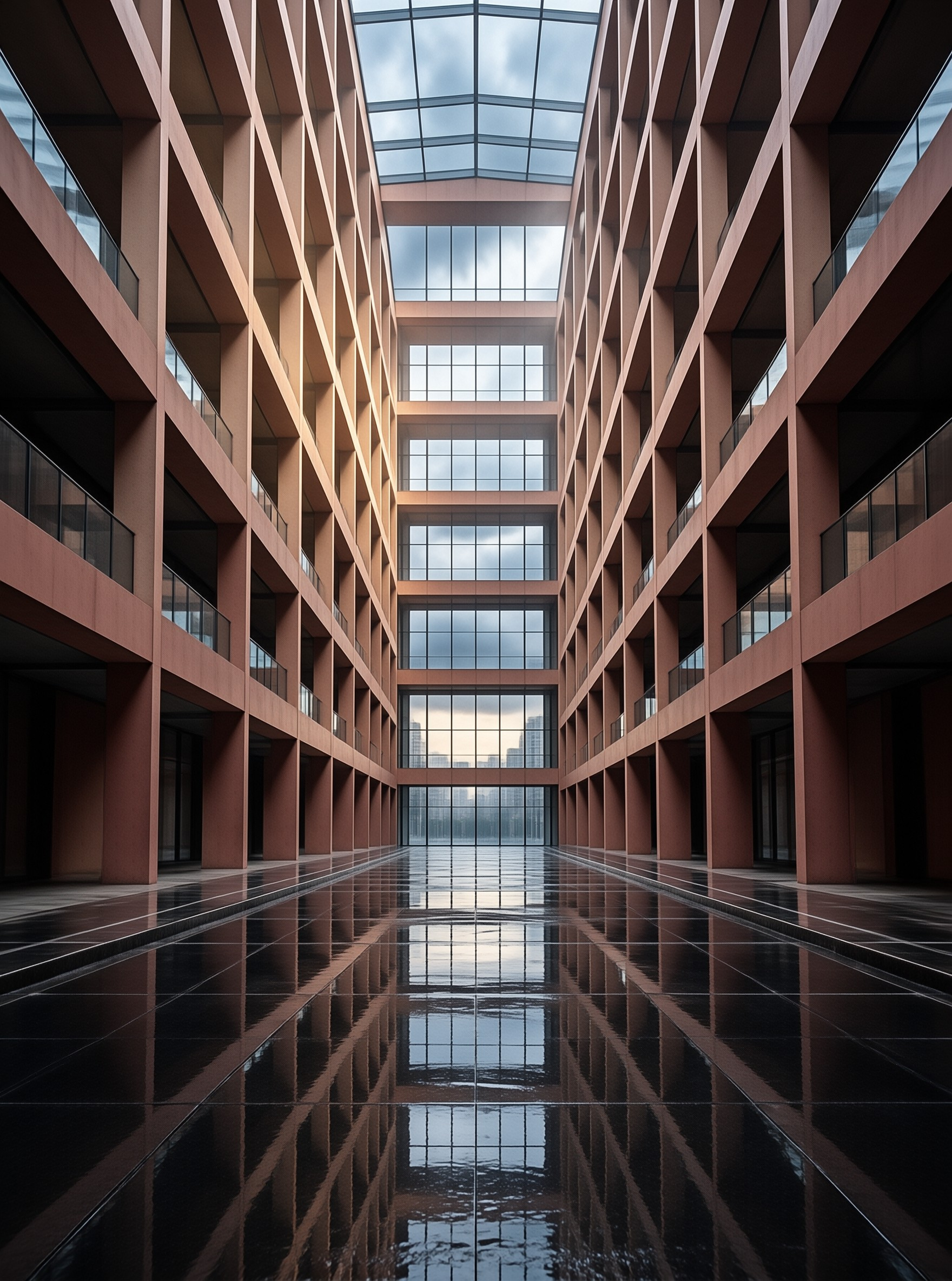 Modern Architectural Atrium