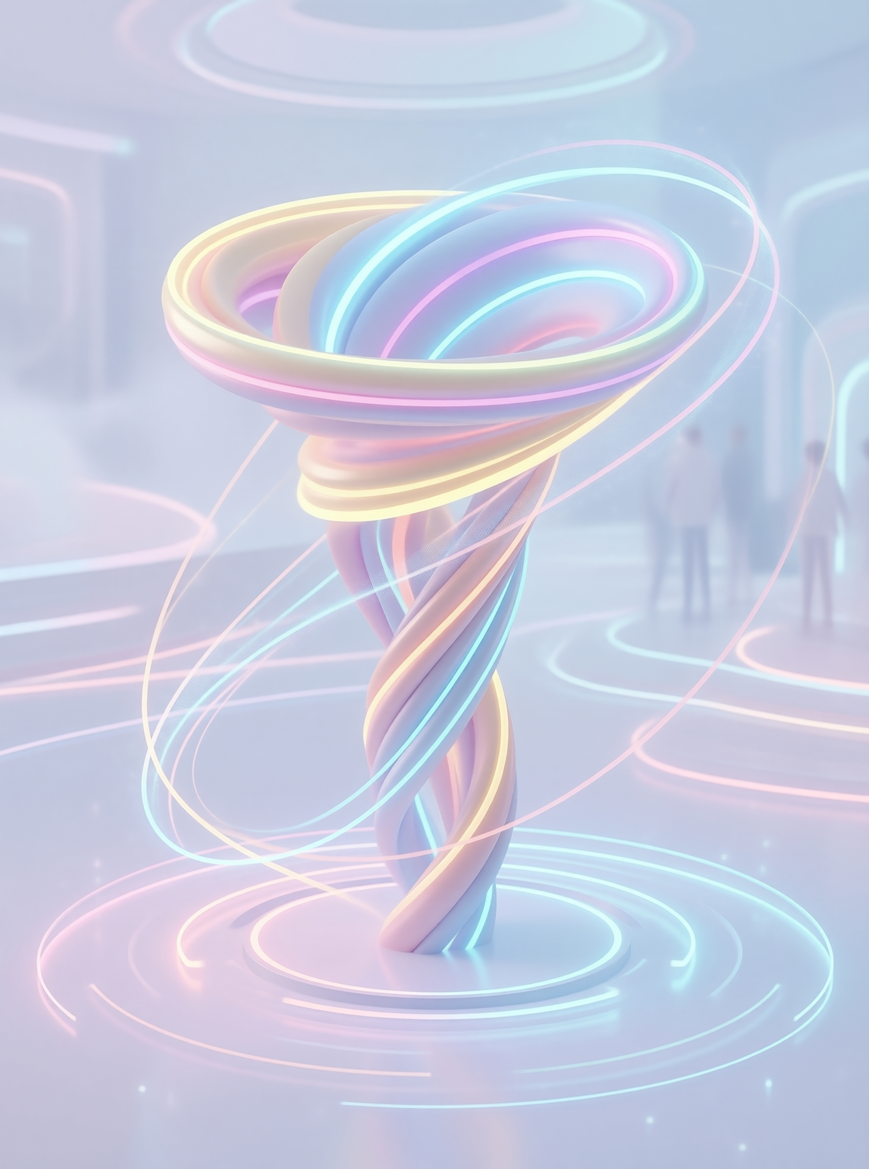 Futuristic Light Spiral
