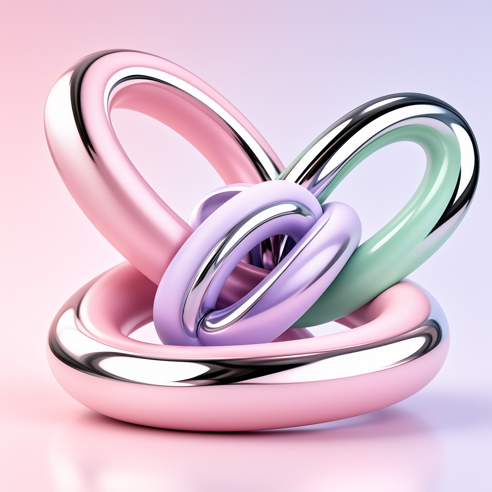 Interlocking Metallic Rings