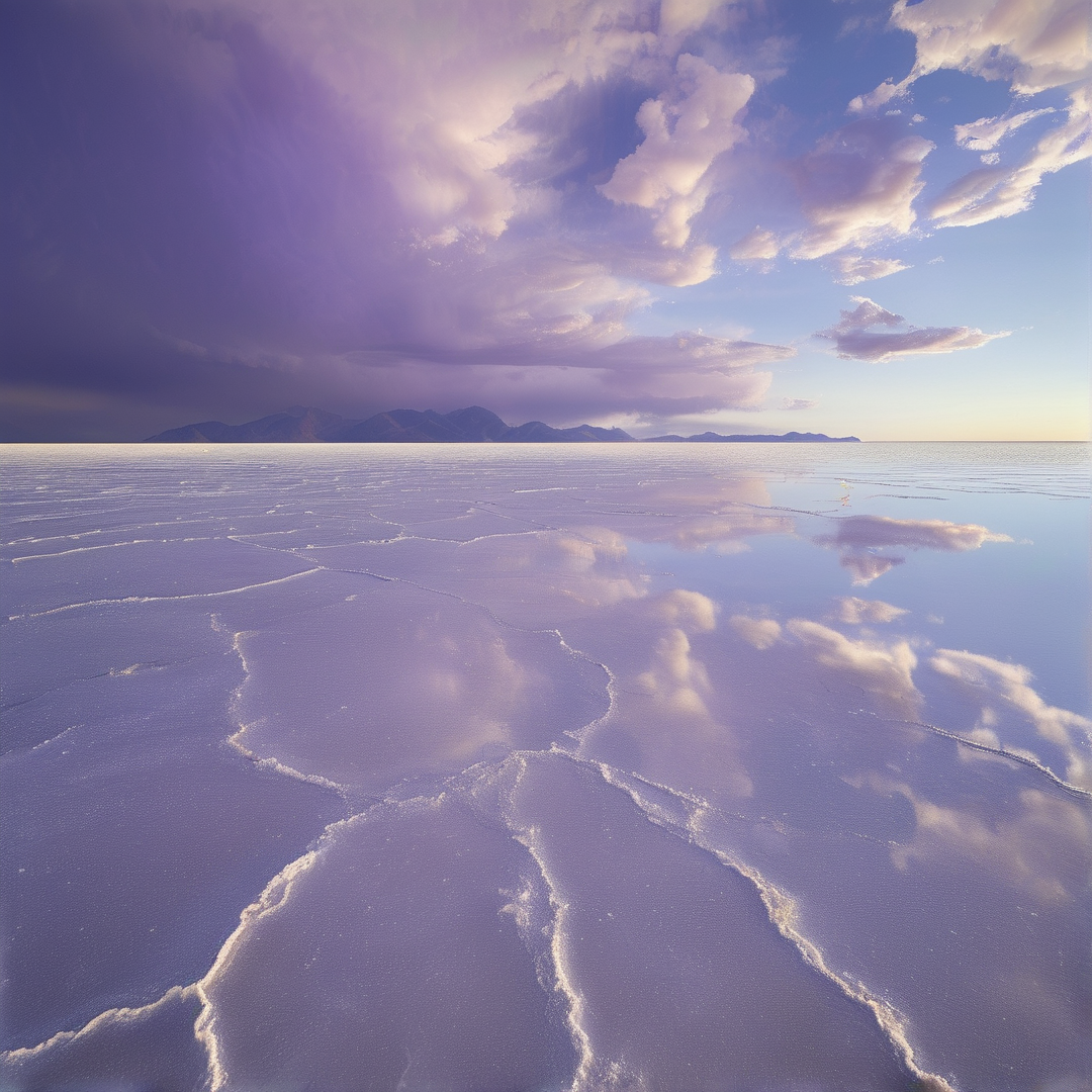 Vast Salt Flat Landscape