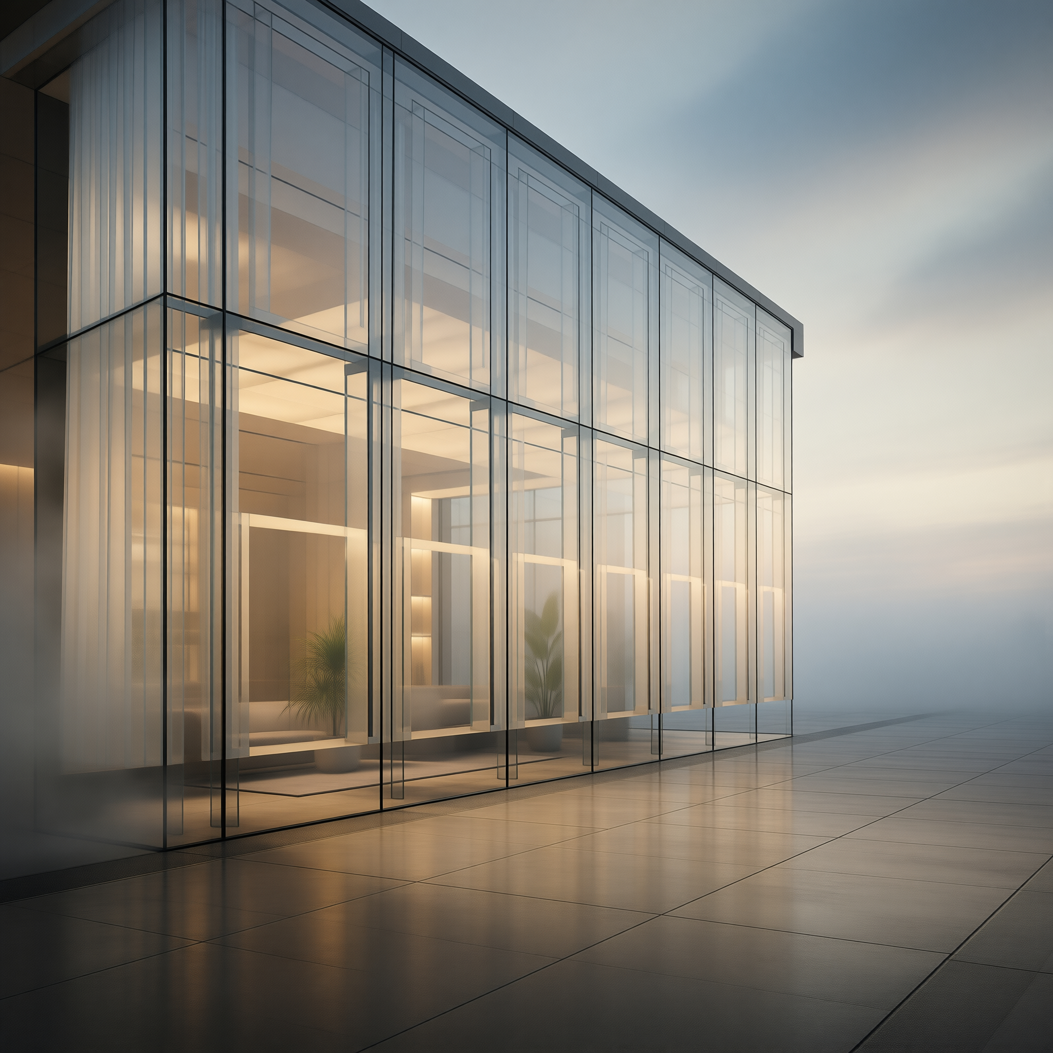 Modern Glass Building Exterior