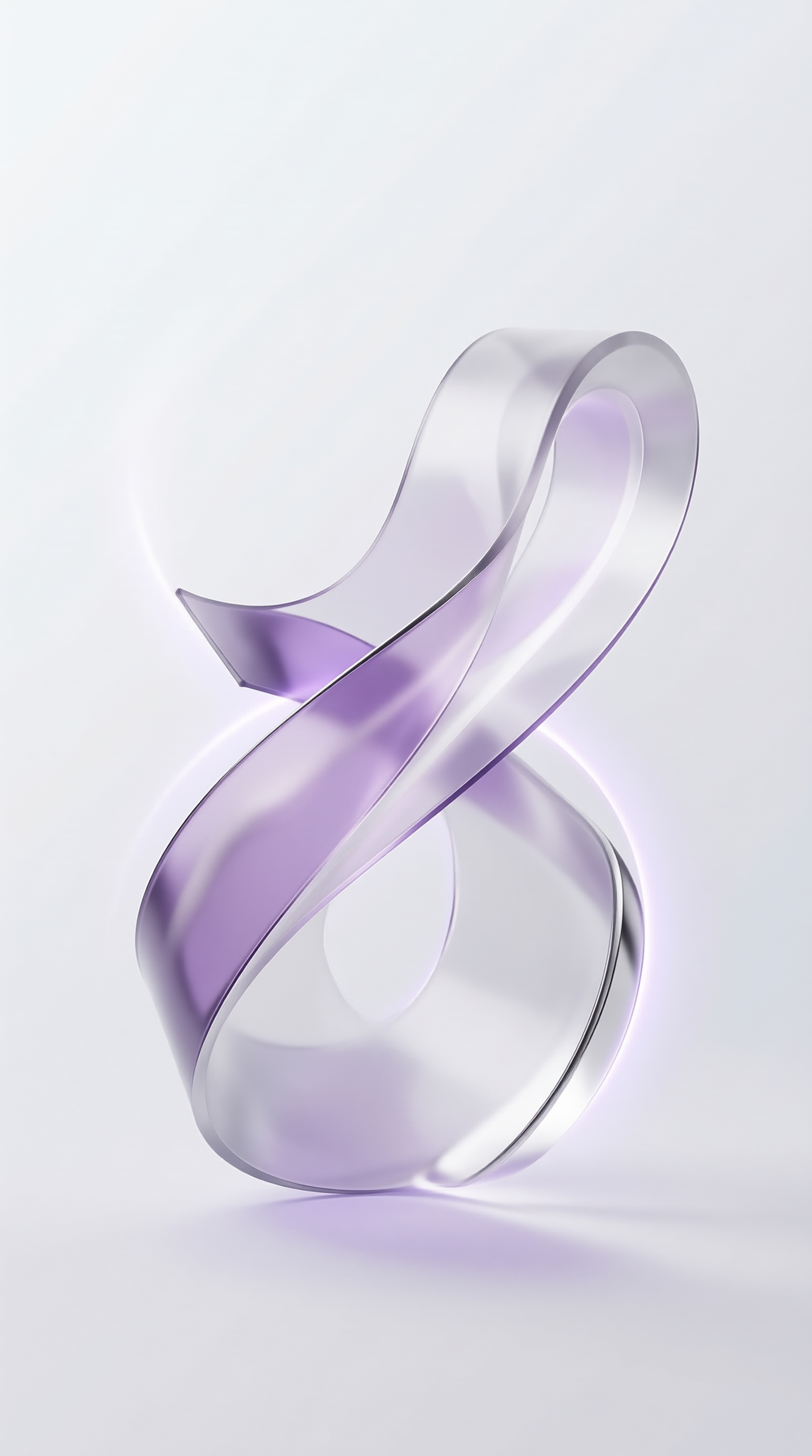 3D Abstract Glass Sculpture