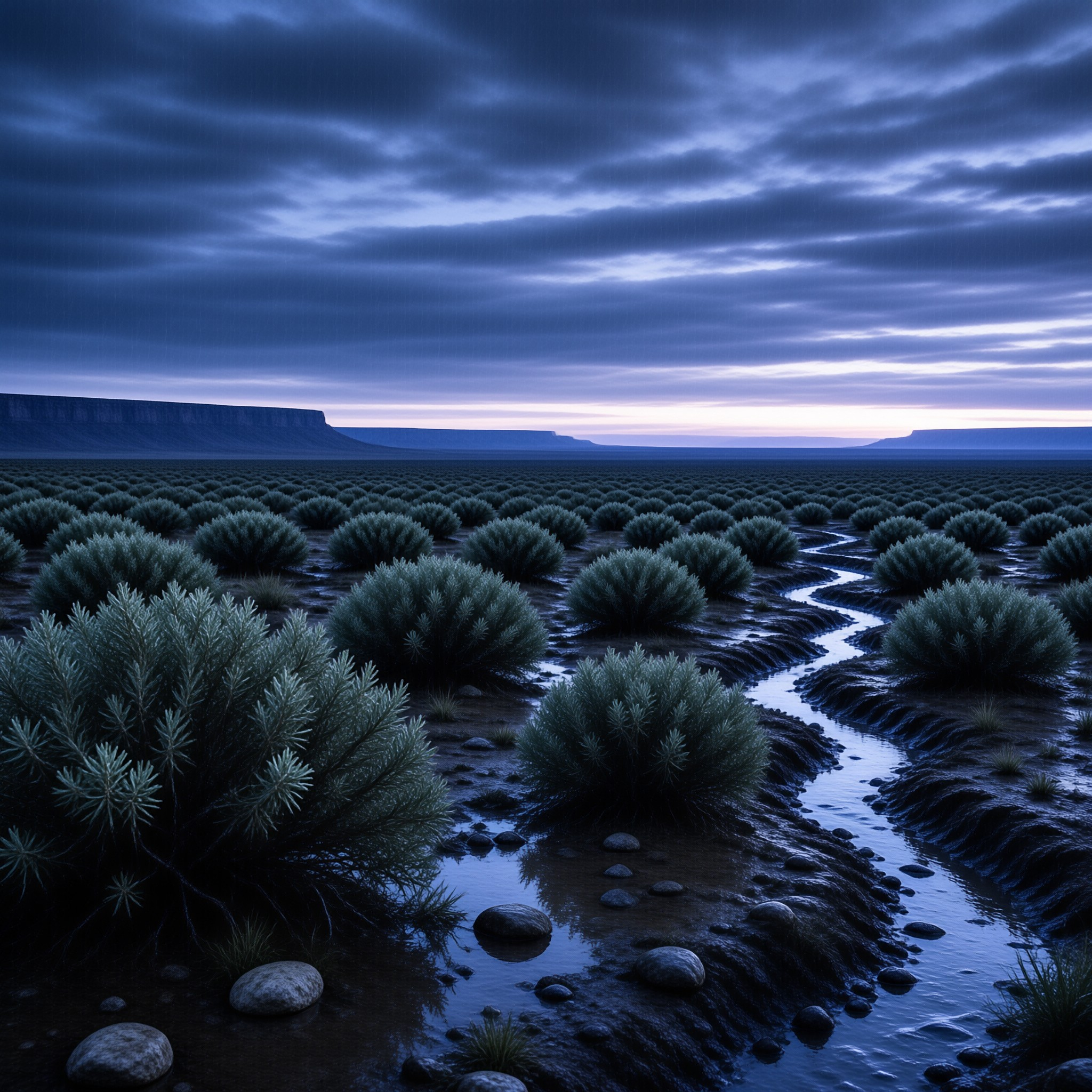 Twilight Desert Streamscape