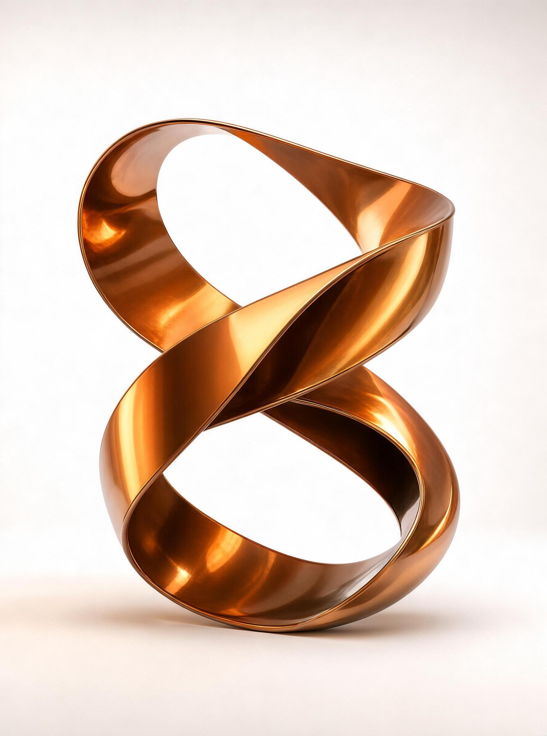 Copper Twisted Sculpture