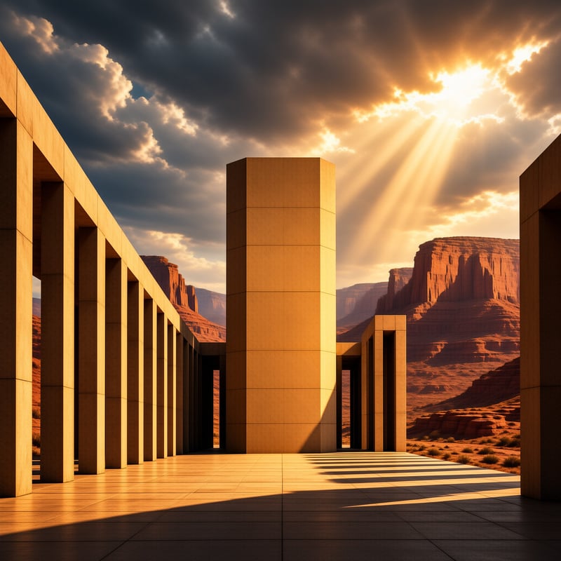 Monumental Desert Structure