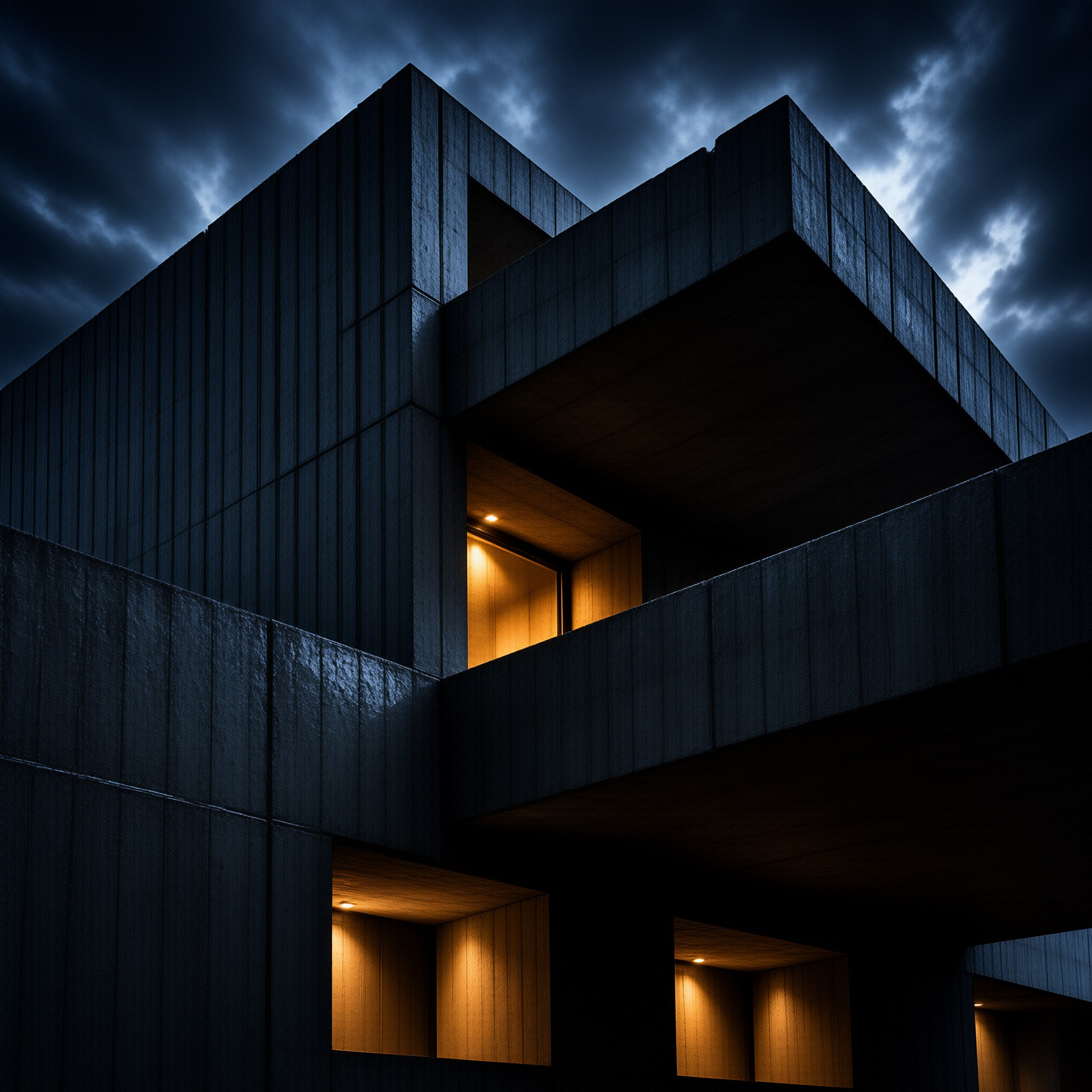 Modern Architecture at Night