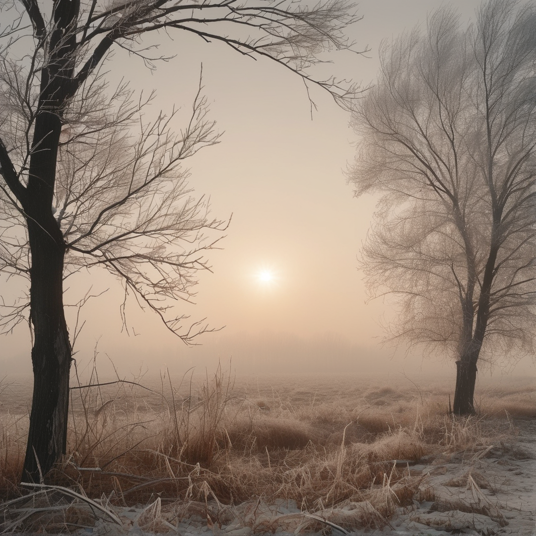 Misty Morning Landscape