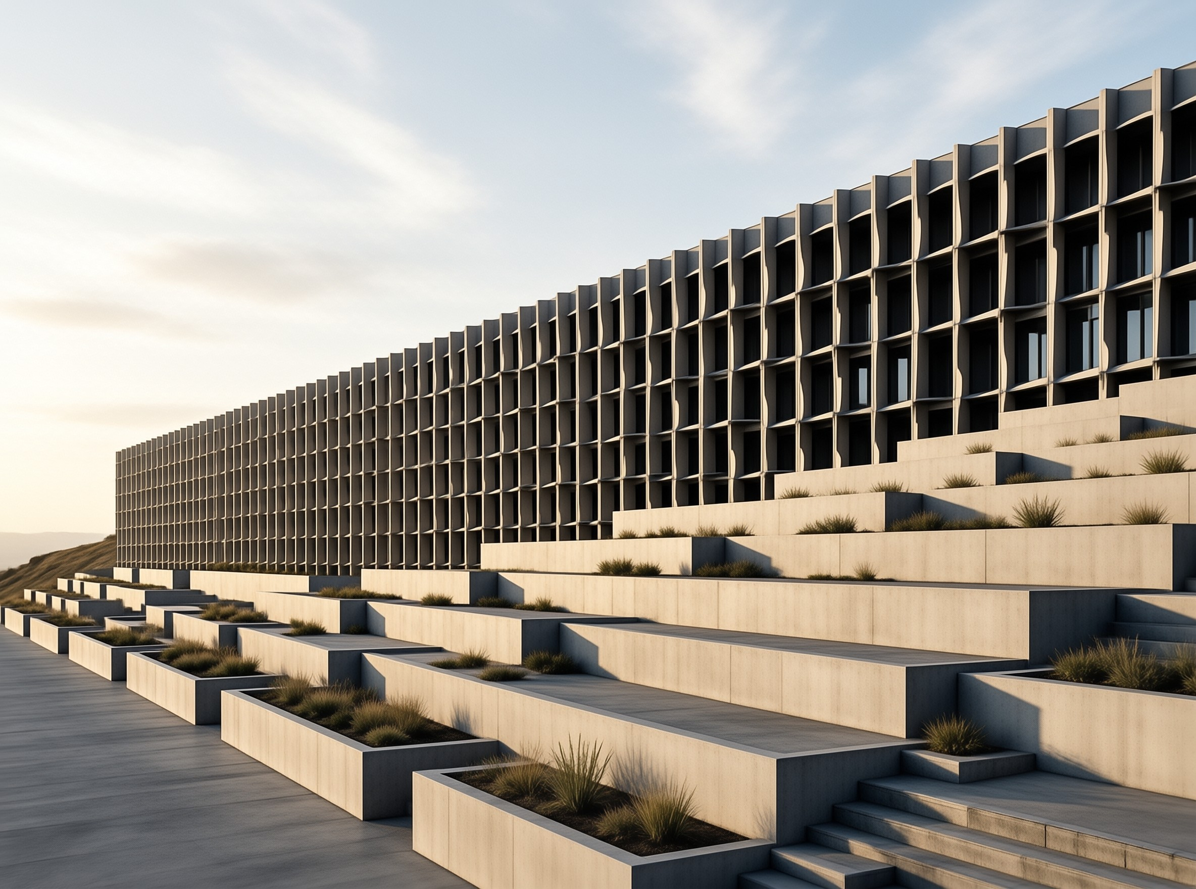 Modern Stepped Architecture