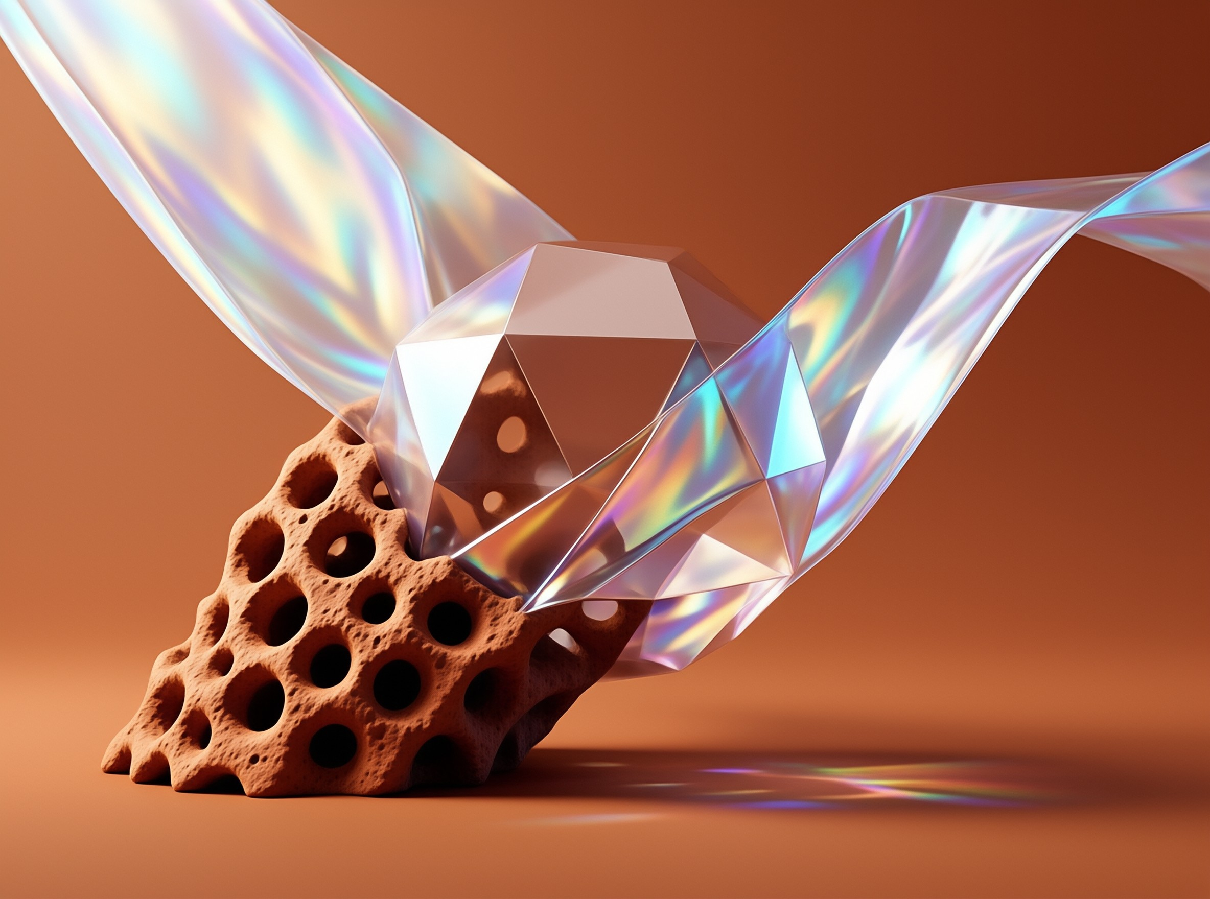 Iridescent Crystal Formation