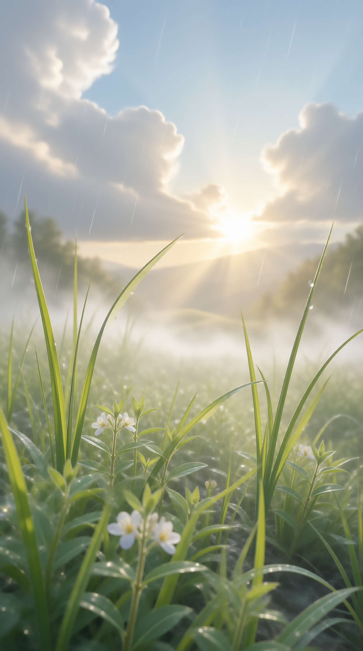 Sunrise Meadow Landscape