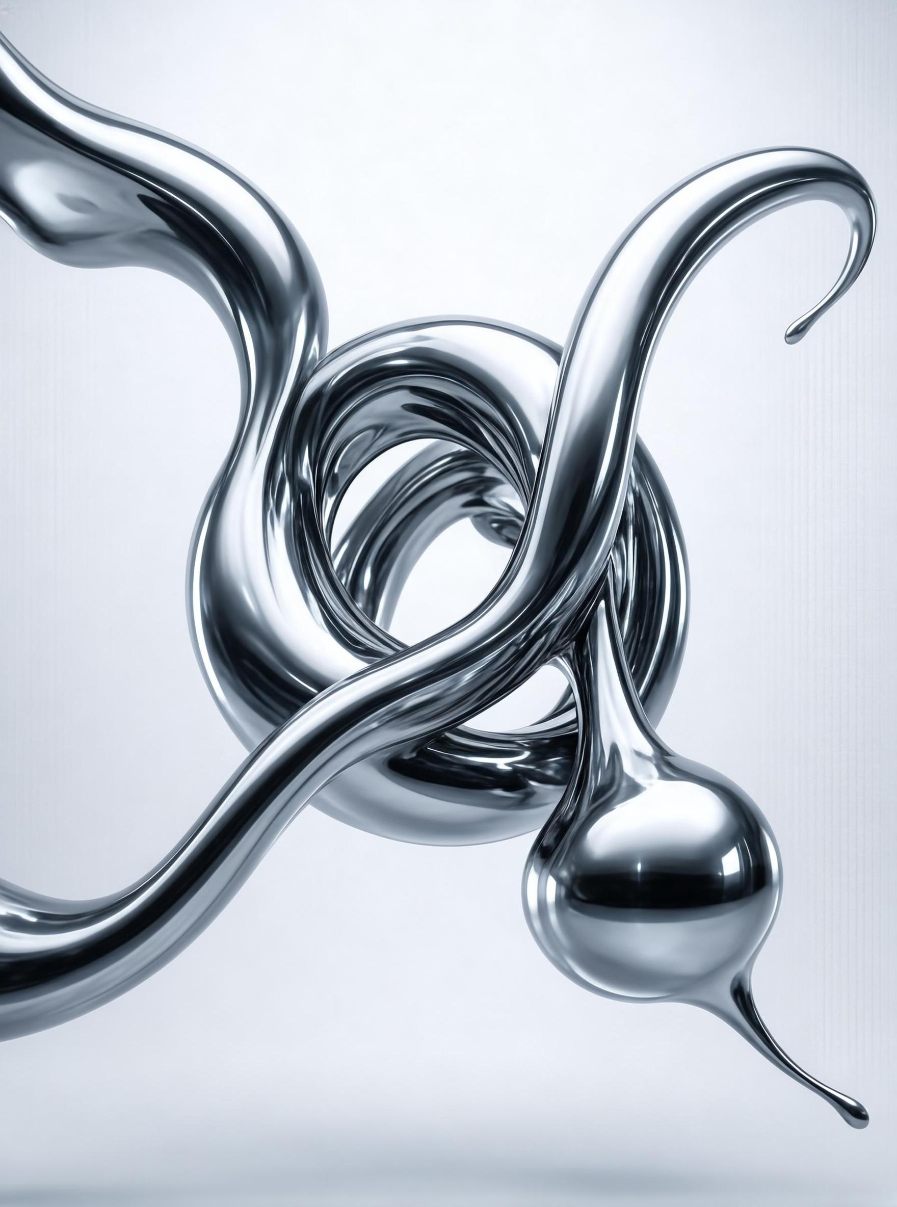 Abstract Metallic Sculpture