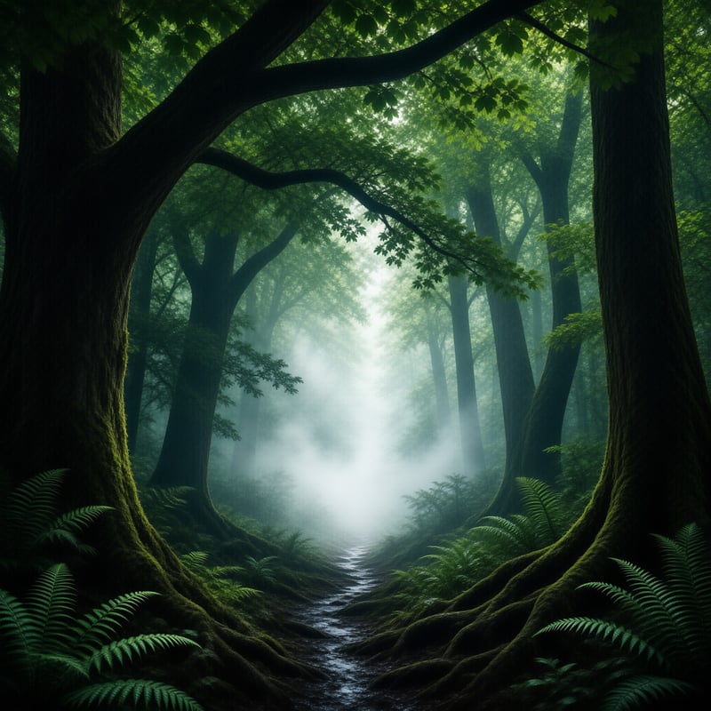 Mystical Forest Path