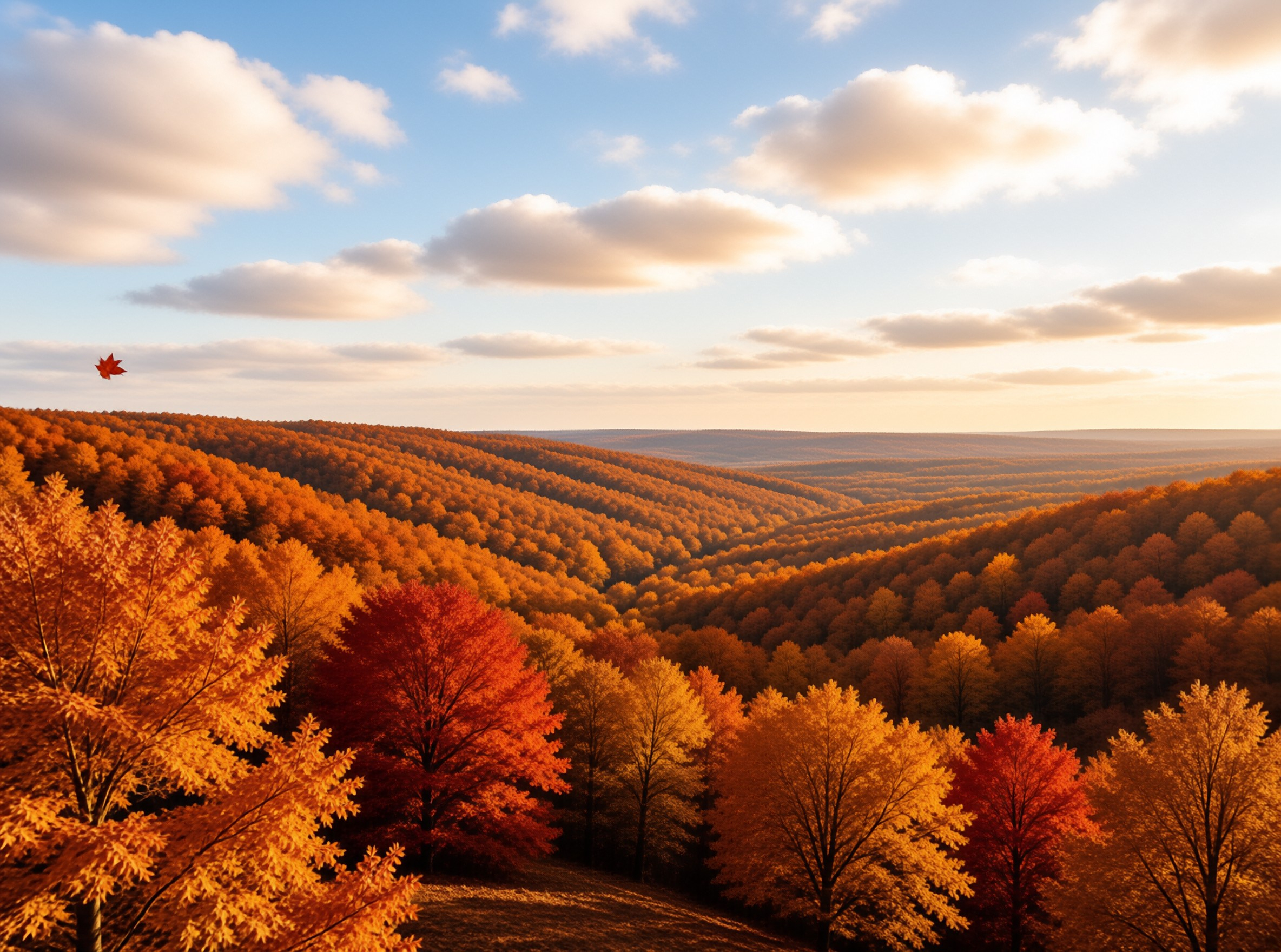 Golden Autumn Forest