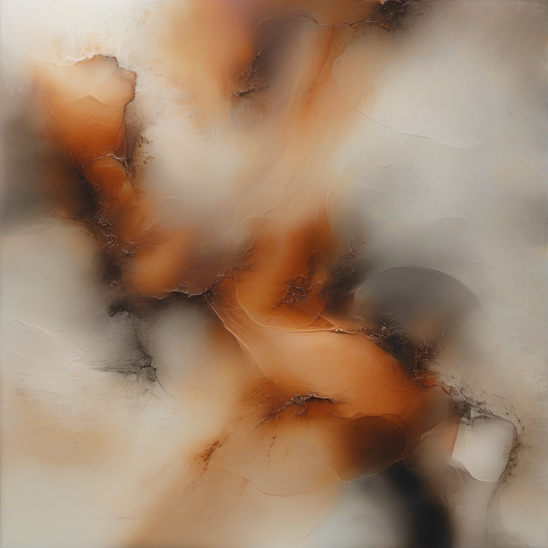 Warm Abstract Fluid Art