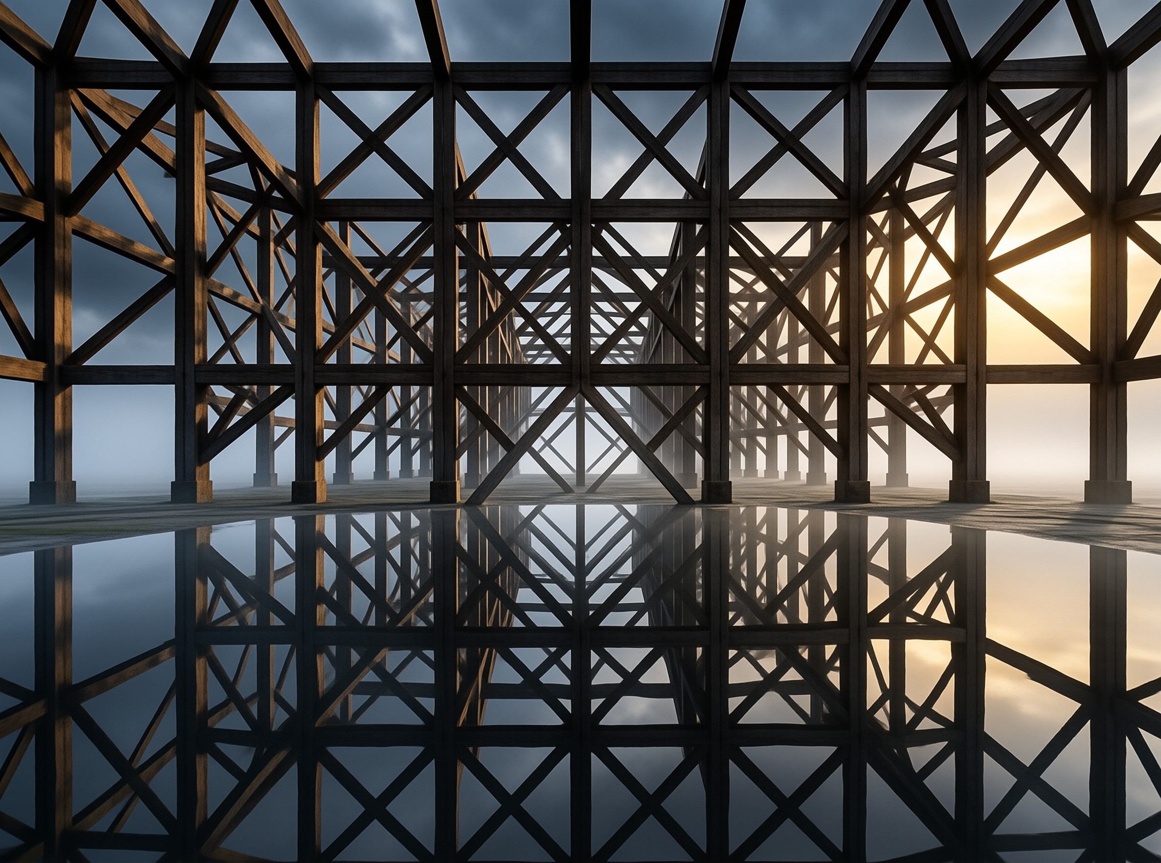 Mystical Wooden Framework