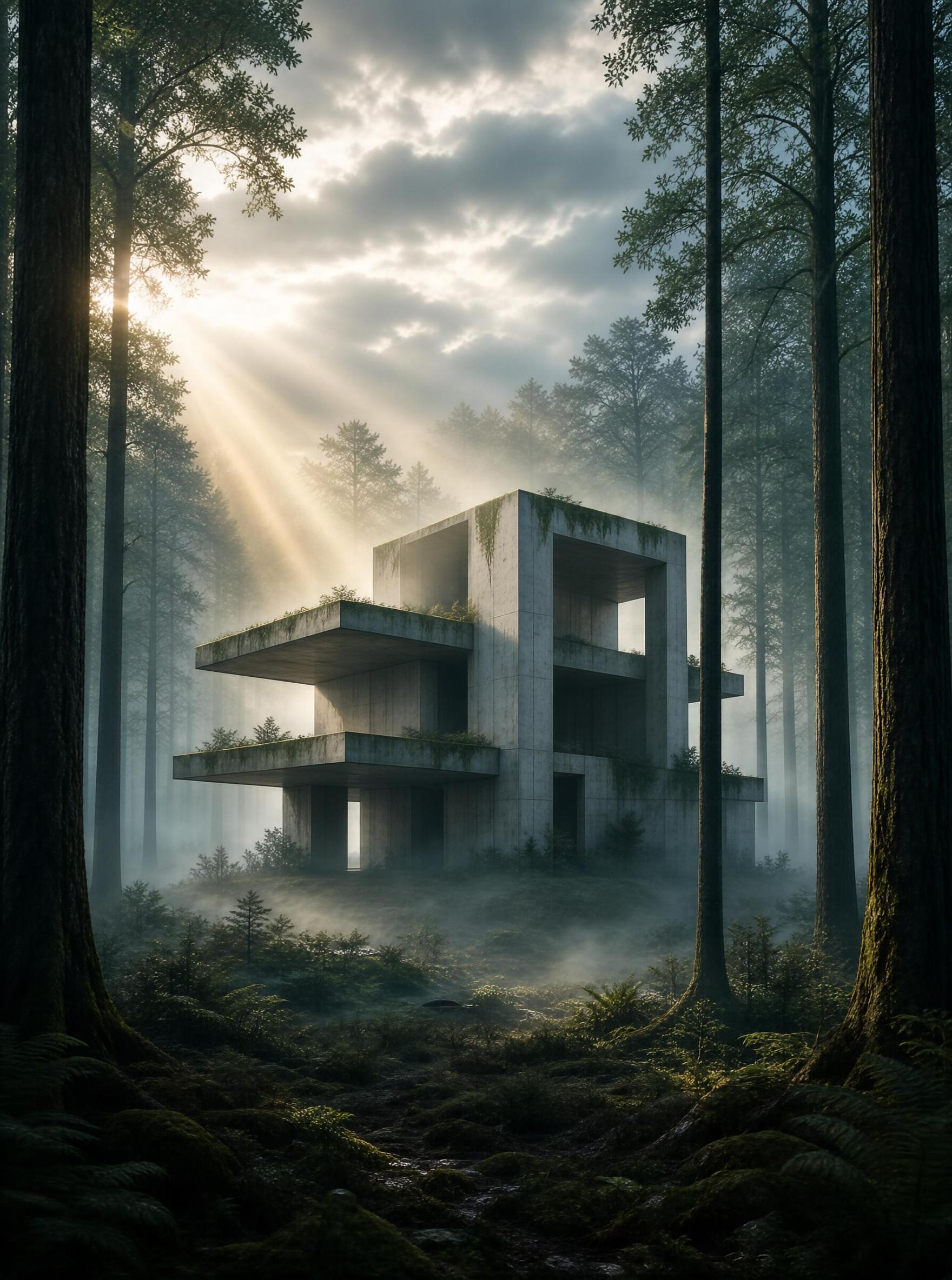 Misty Concrete Sanctuary