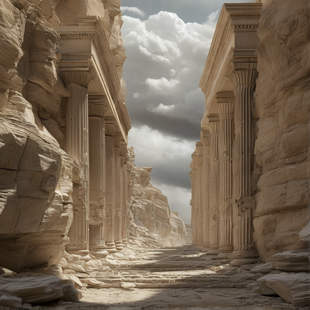 Ancient Columns in the Desert