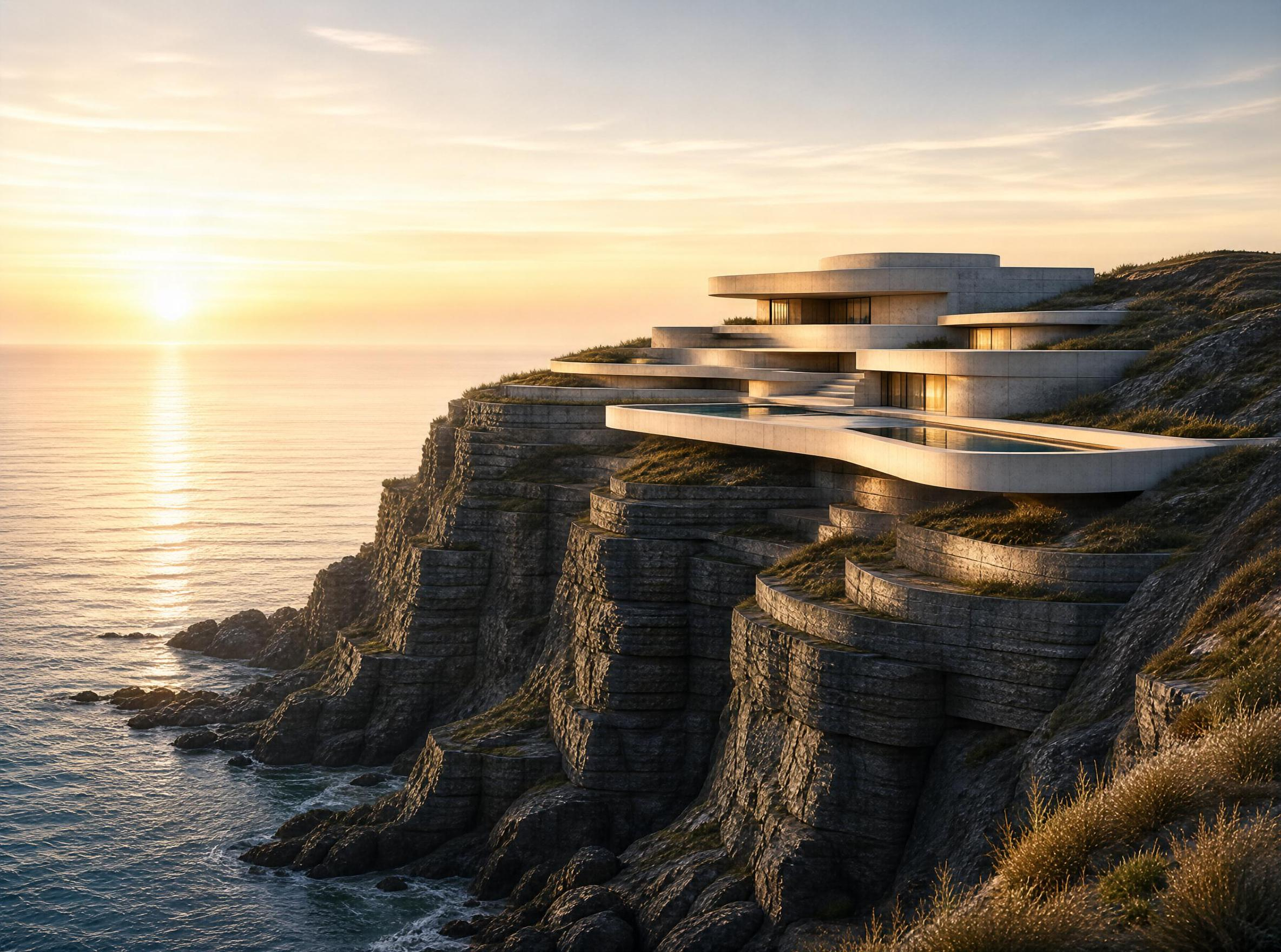 Modern Cliffside Villa