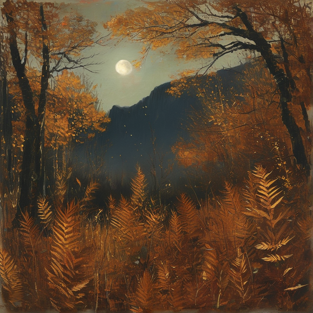 Moonlit Autumn Forest