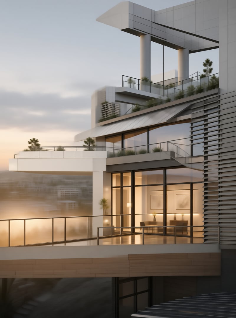 Modern Cantilevered Villa