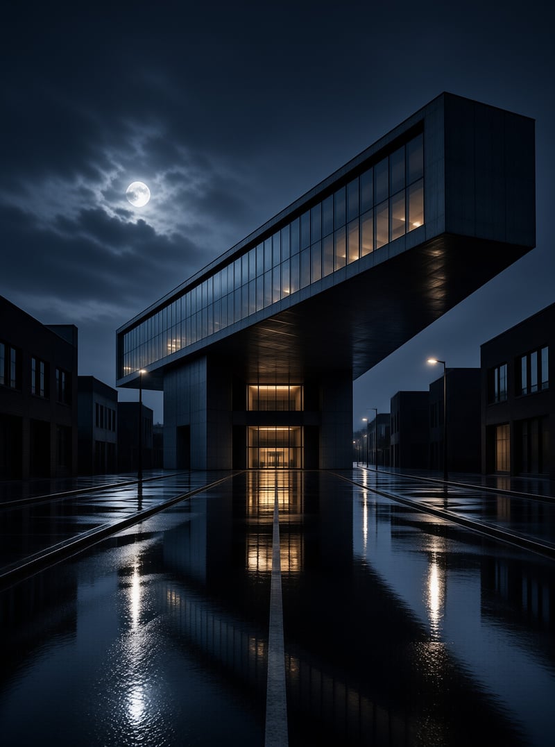 Modern Architecture at Night