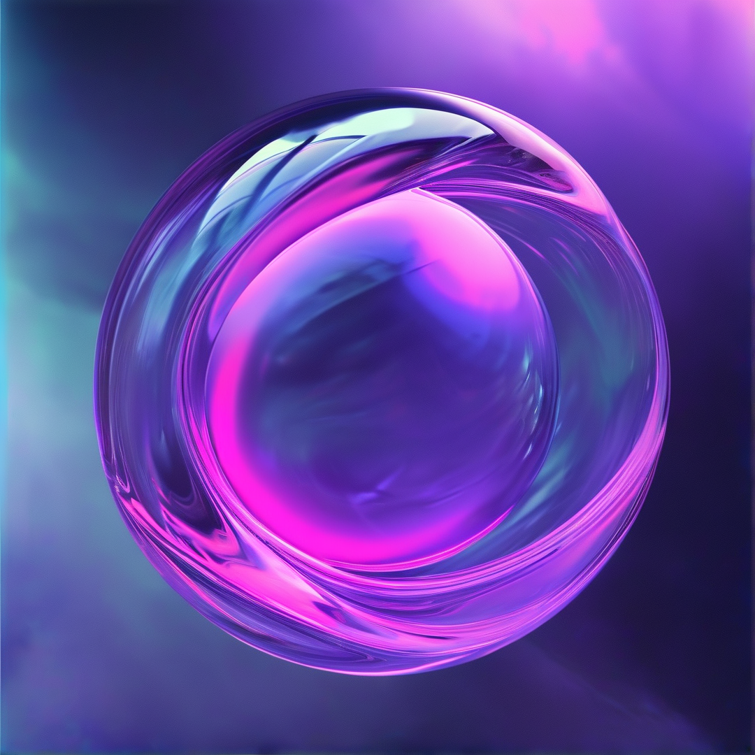 Abstract Purple Sphere