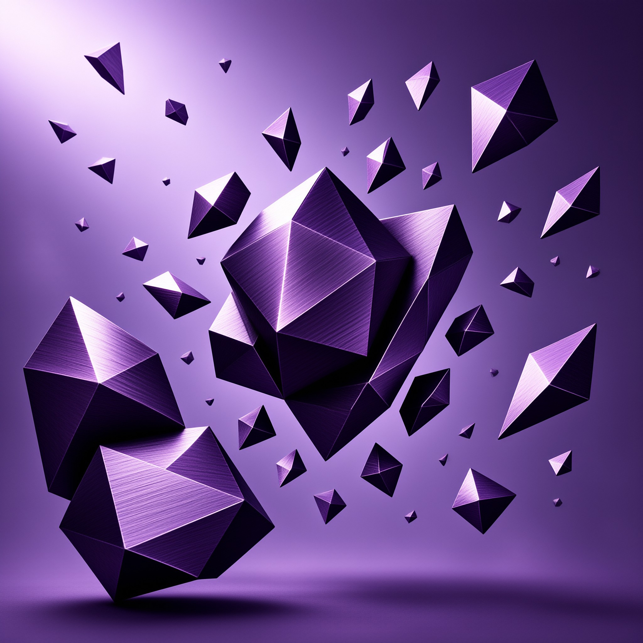 Purple Geometric Explosion