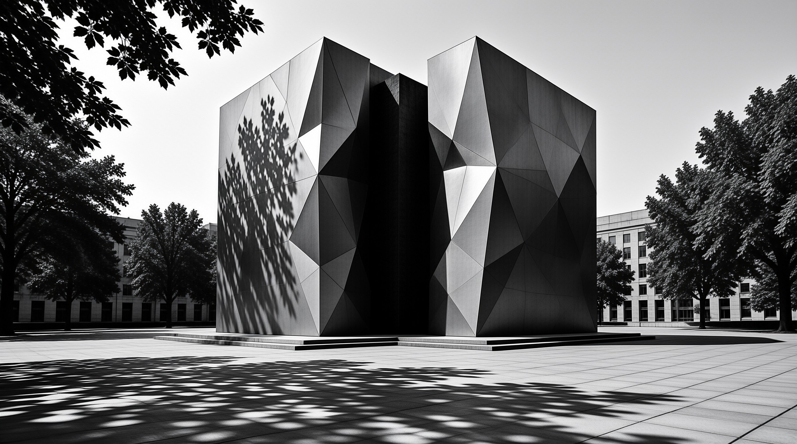 Modern Geometric Building