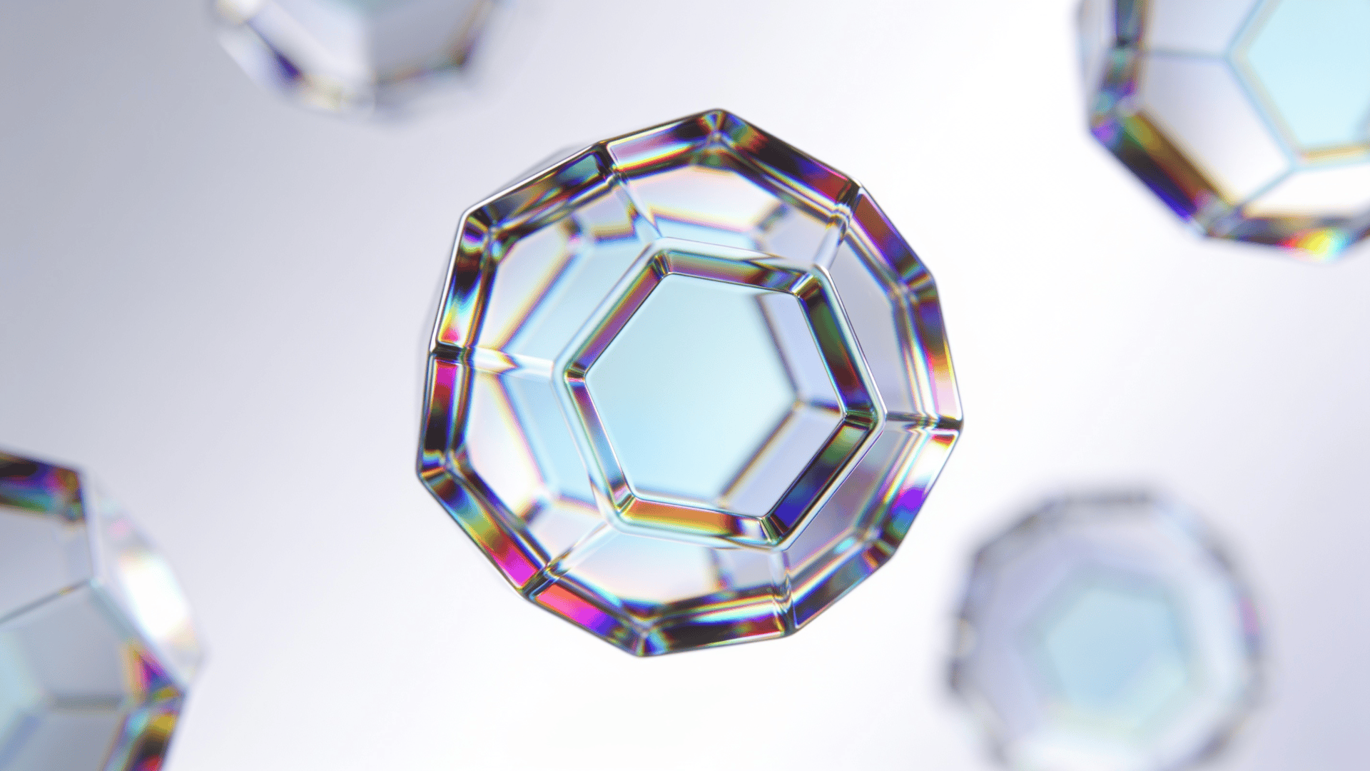 Dreamlike, Iridescent Dodecahedron