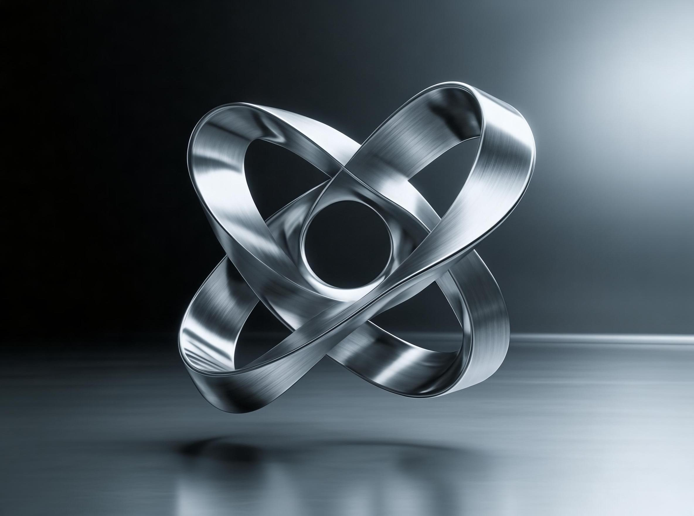 Metallic Abstract Sculpture