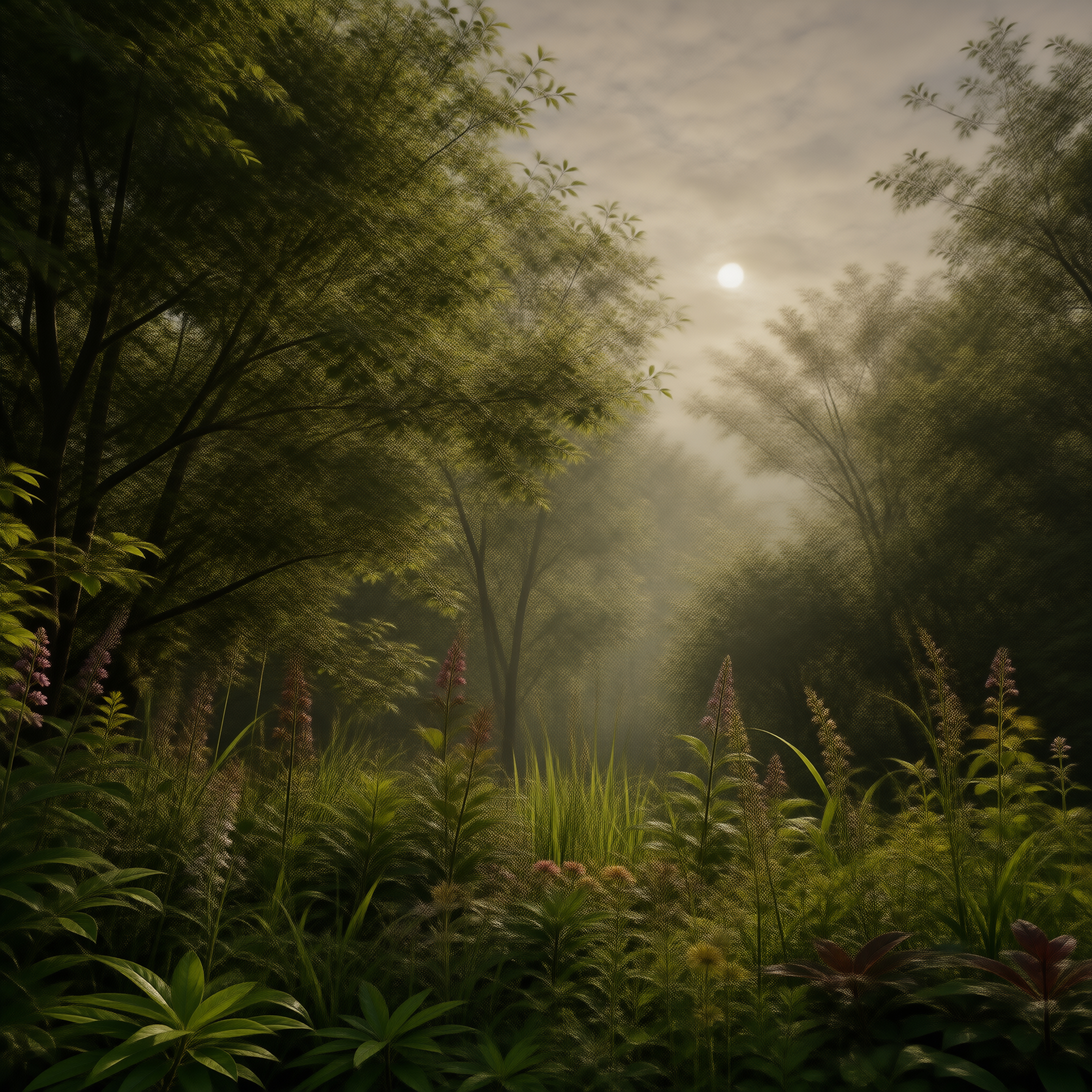 Misty Forest Morning