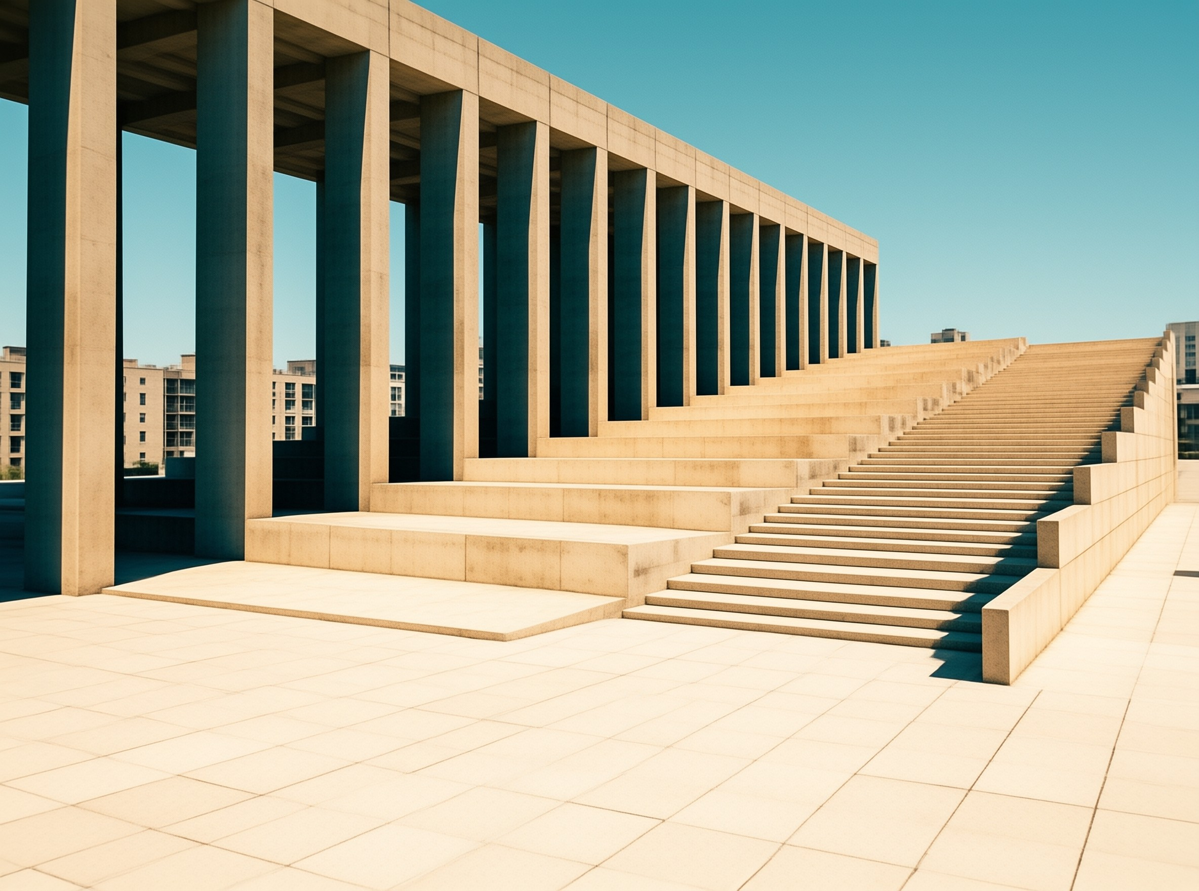 Modern Columned Architecture