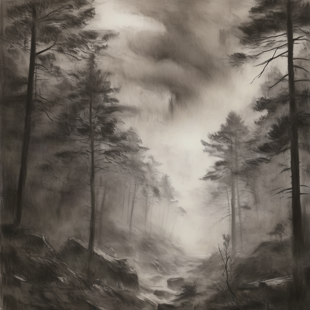 Misty Forest Landscape