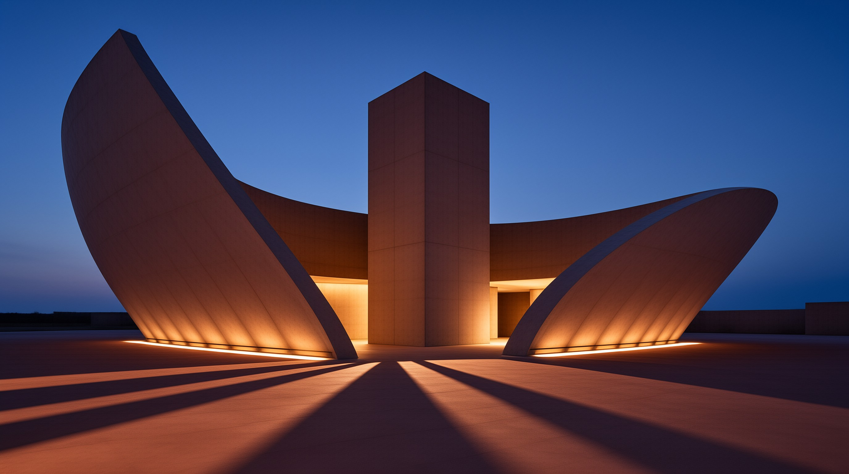 Modern Architecture at Dusk