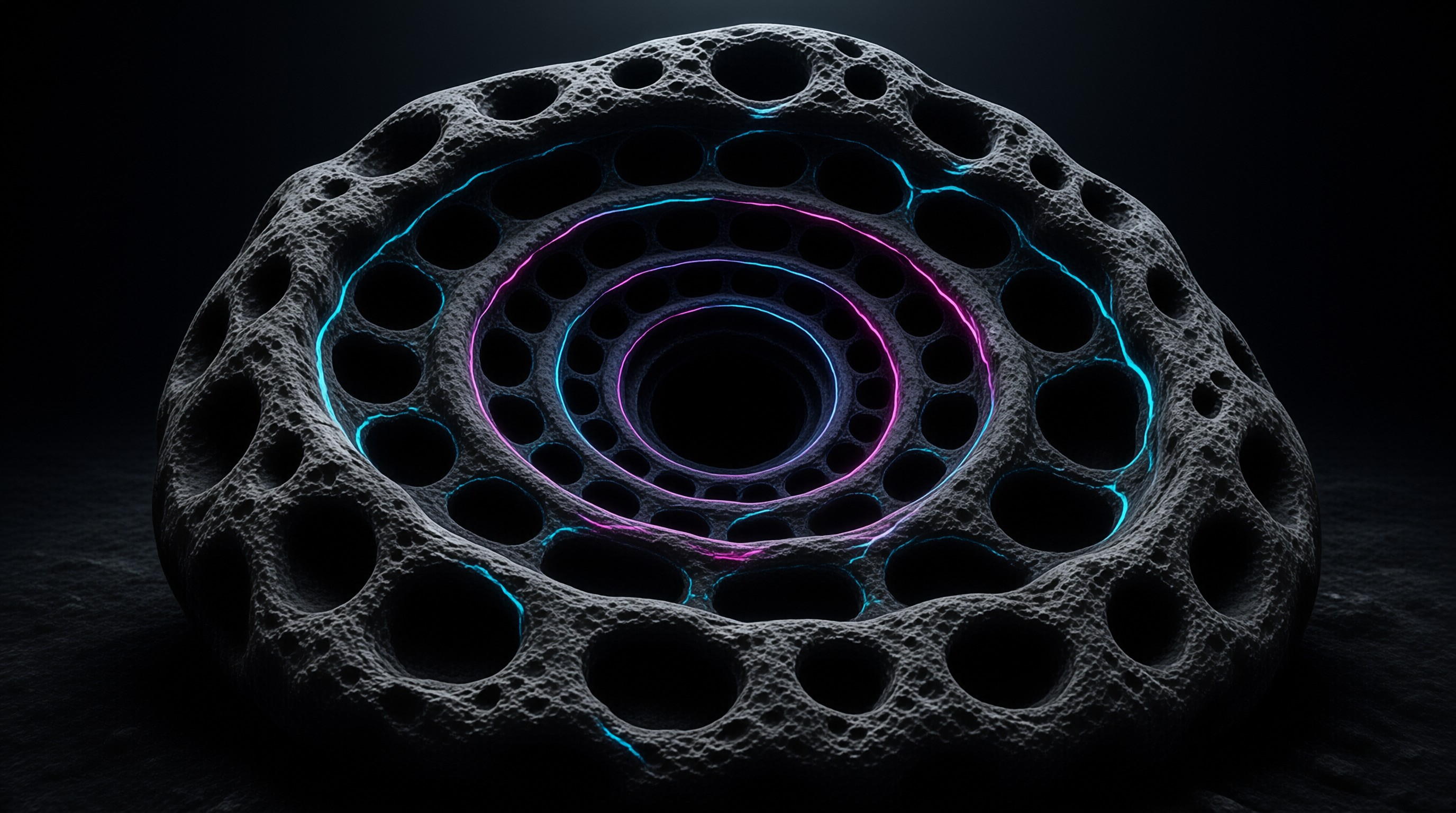 Glowing Spherical Structure