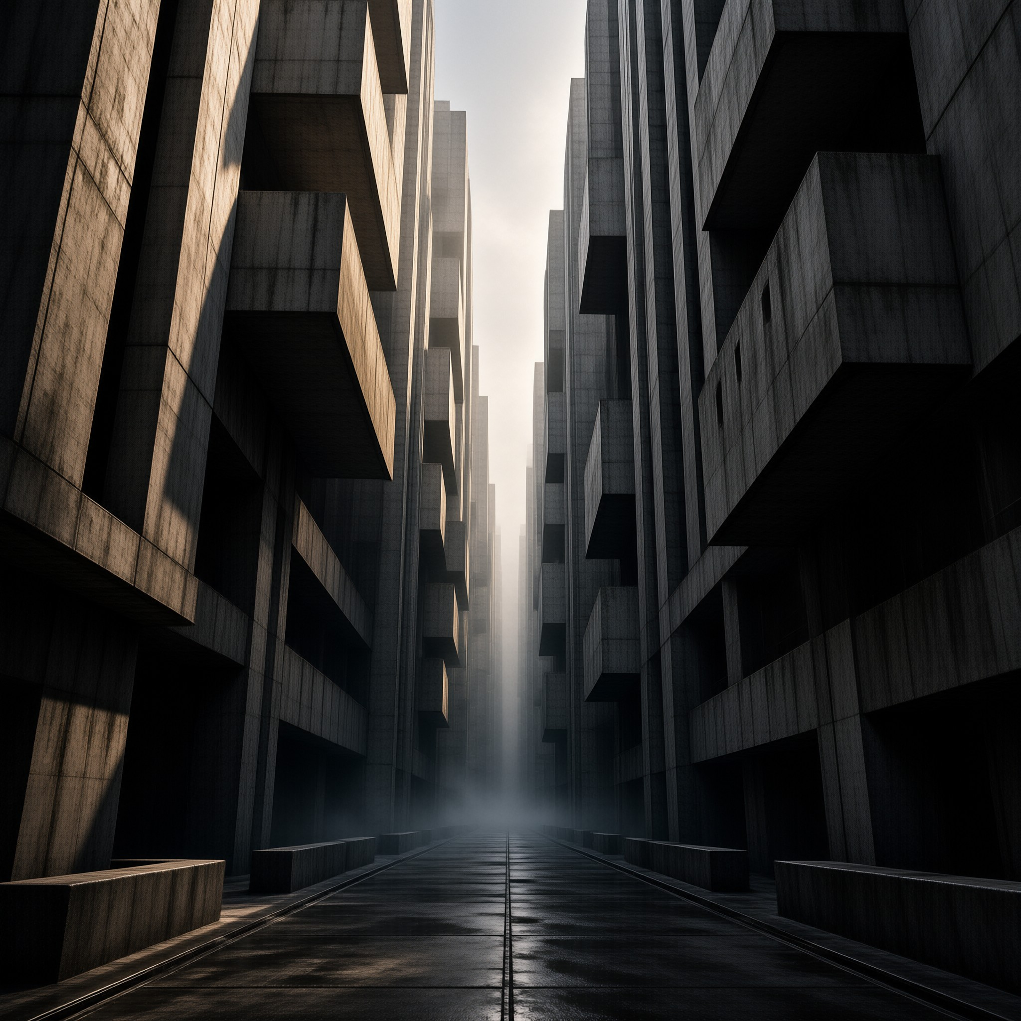 Futuristic Concrete Canyon