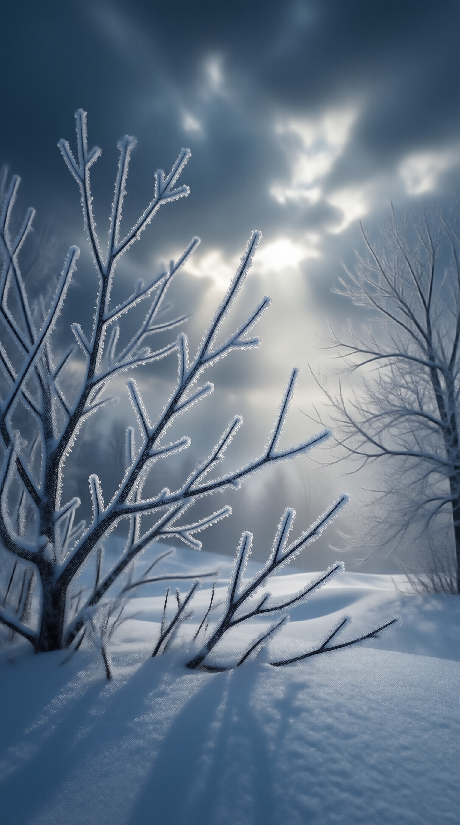 Frosted Boughs Winter Landscape