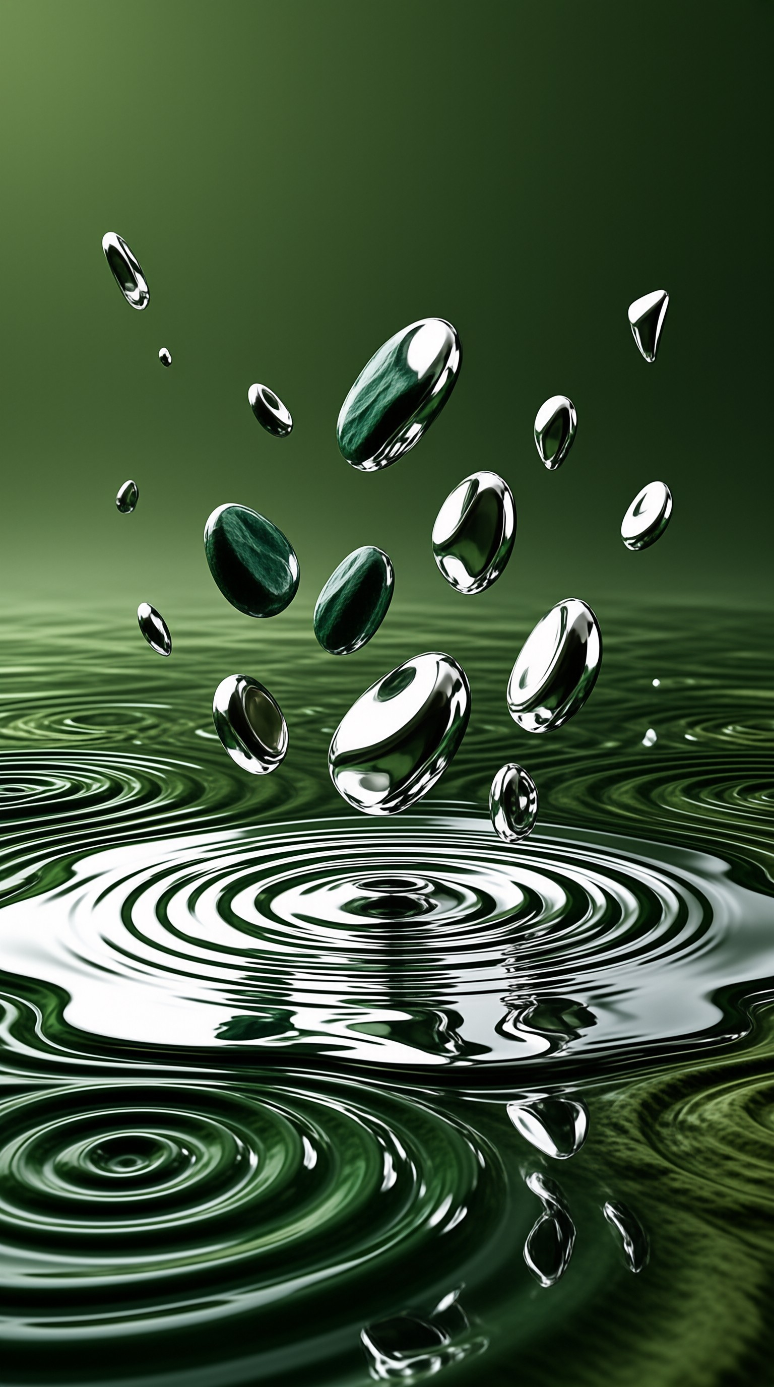 Green Water Splash