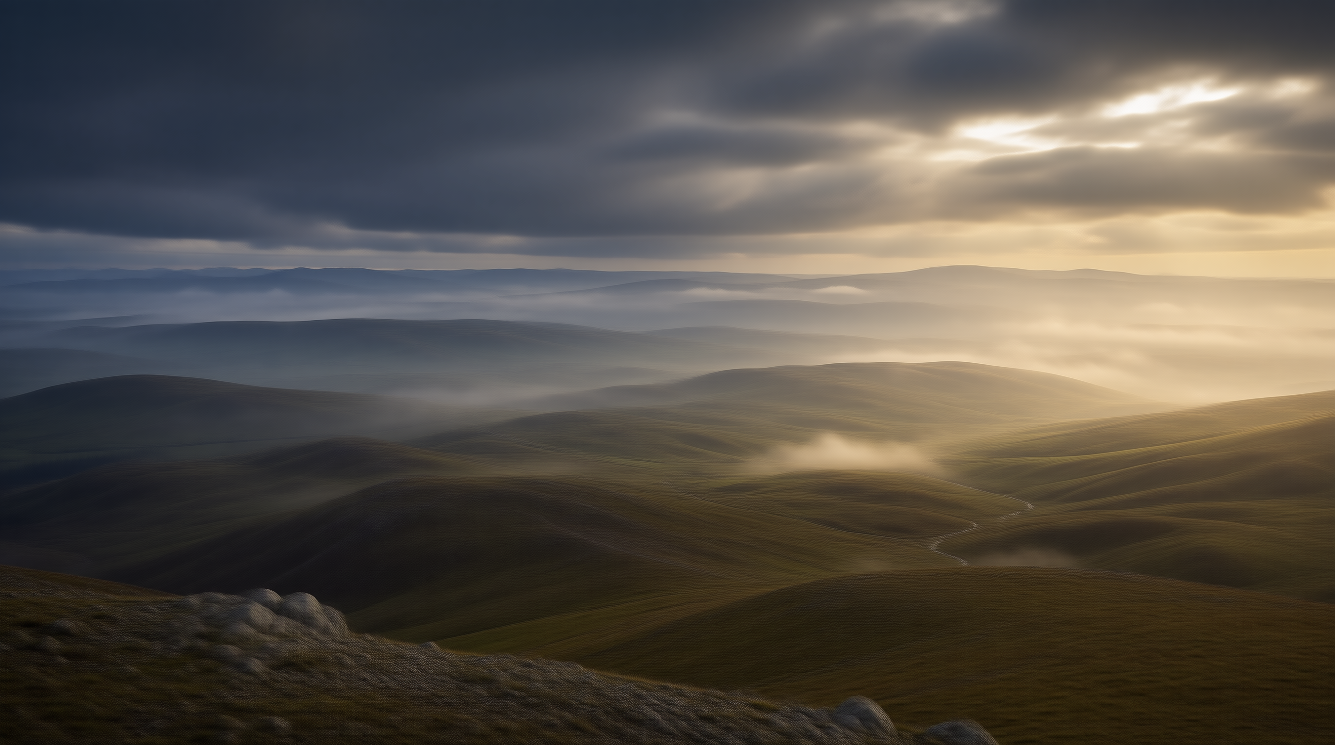 Misty Valley Landscape